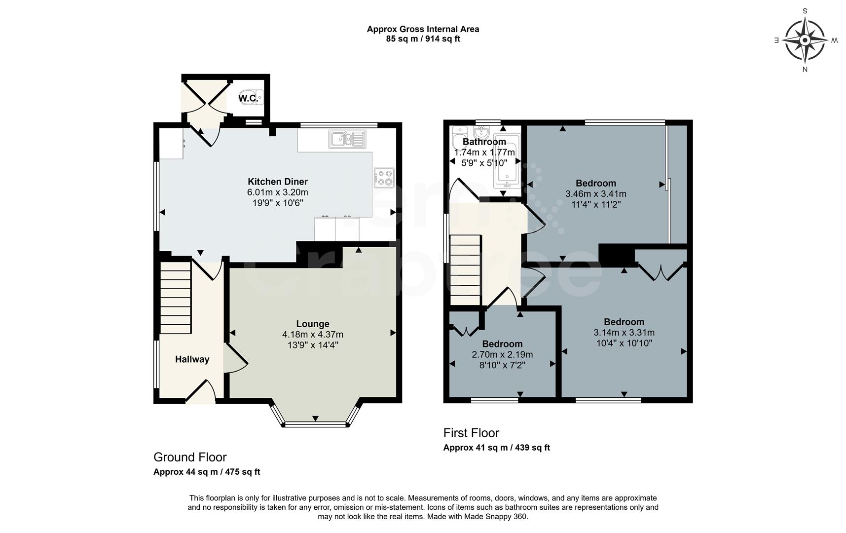 52, Heol Powis, Cardiff floorplan