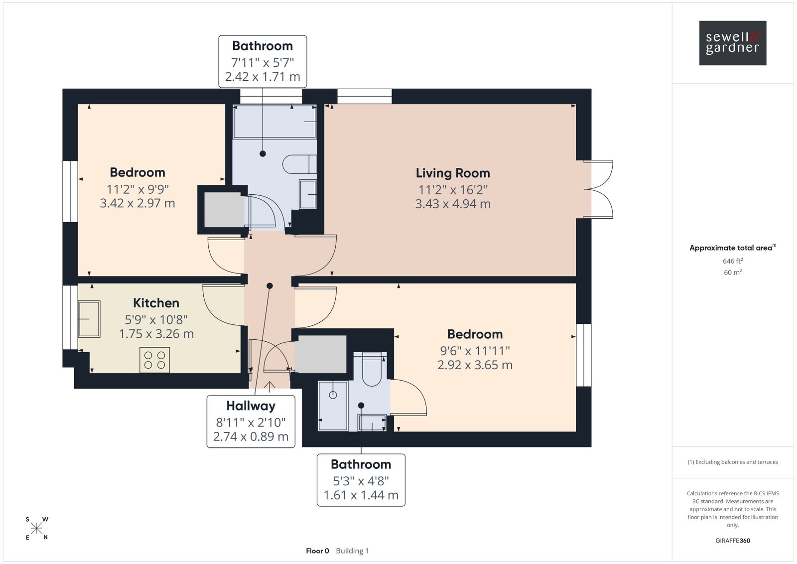 108, Byewaters, Watford floorplan