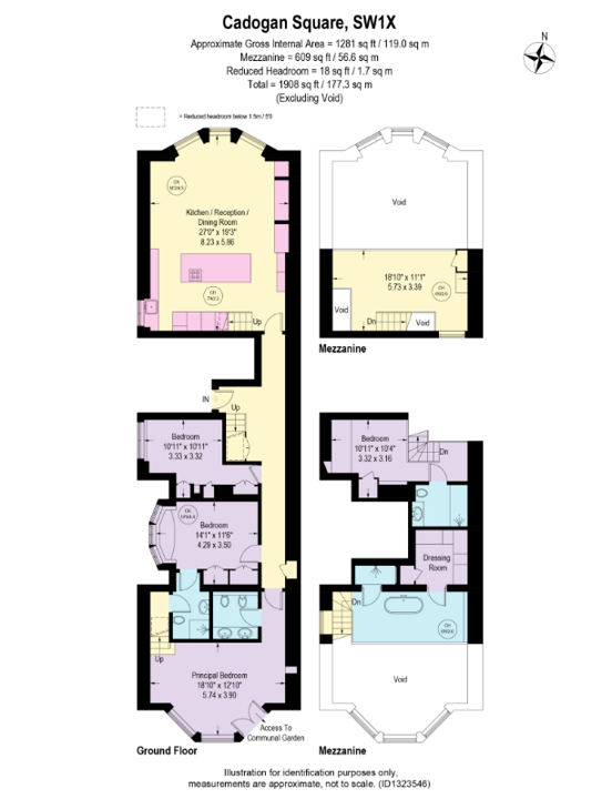 Cadogan Square, London floorplan