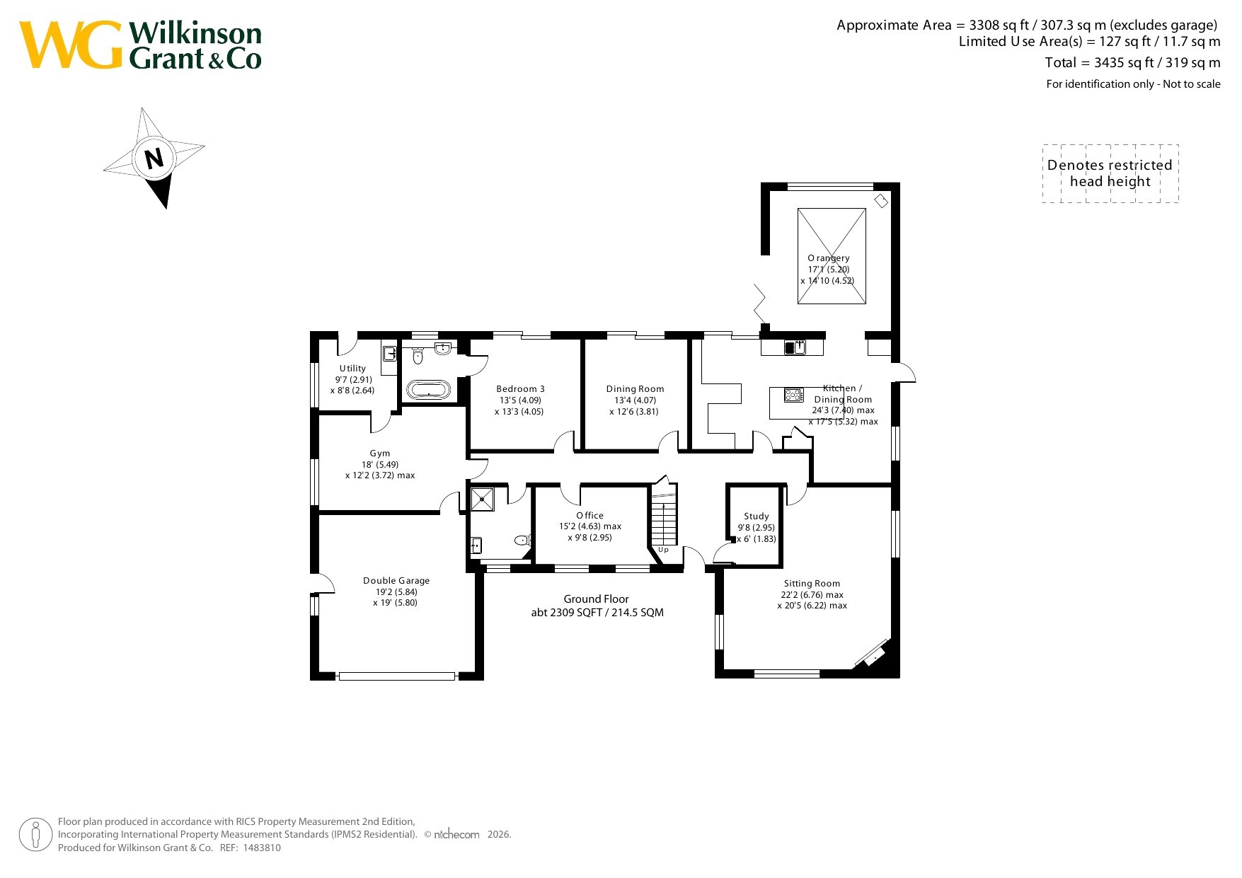 Grindleford,, Sidmouth Road, Clyst St. Mary floorplan