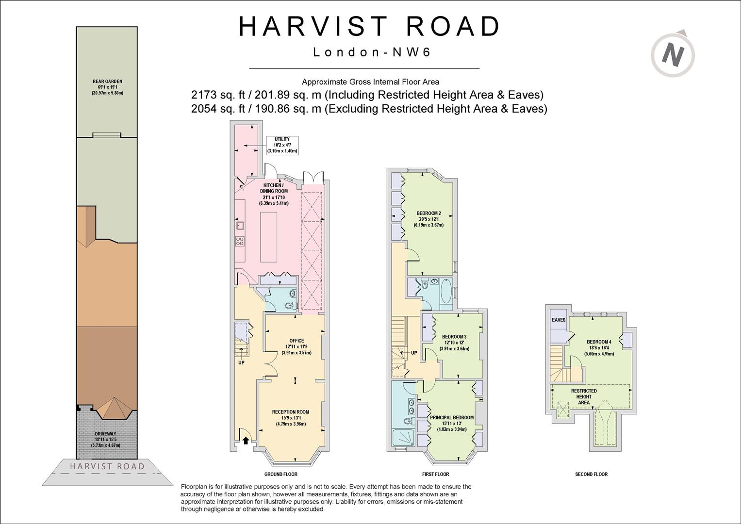 78, Harvist Road, London floorplan