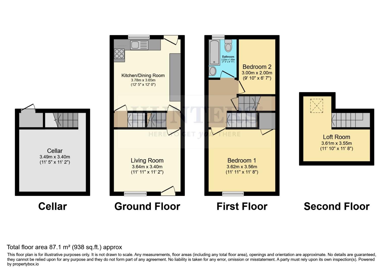 22, Farndale Road, Sheffield floorplan