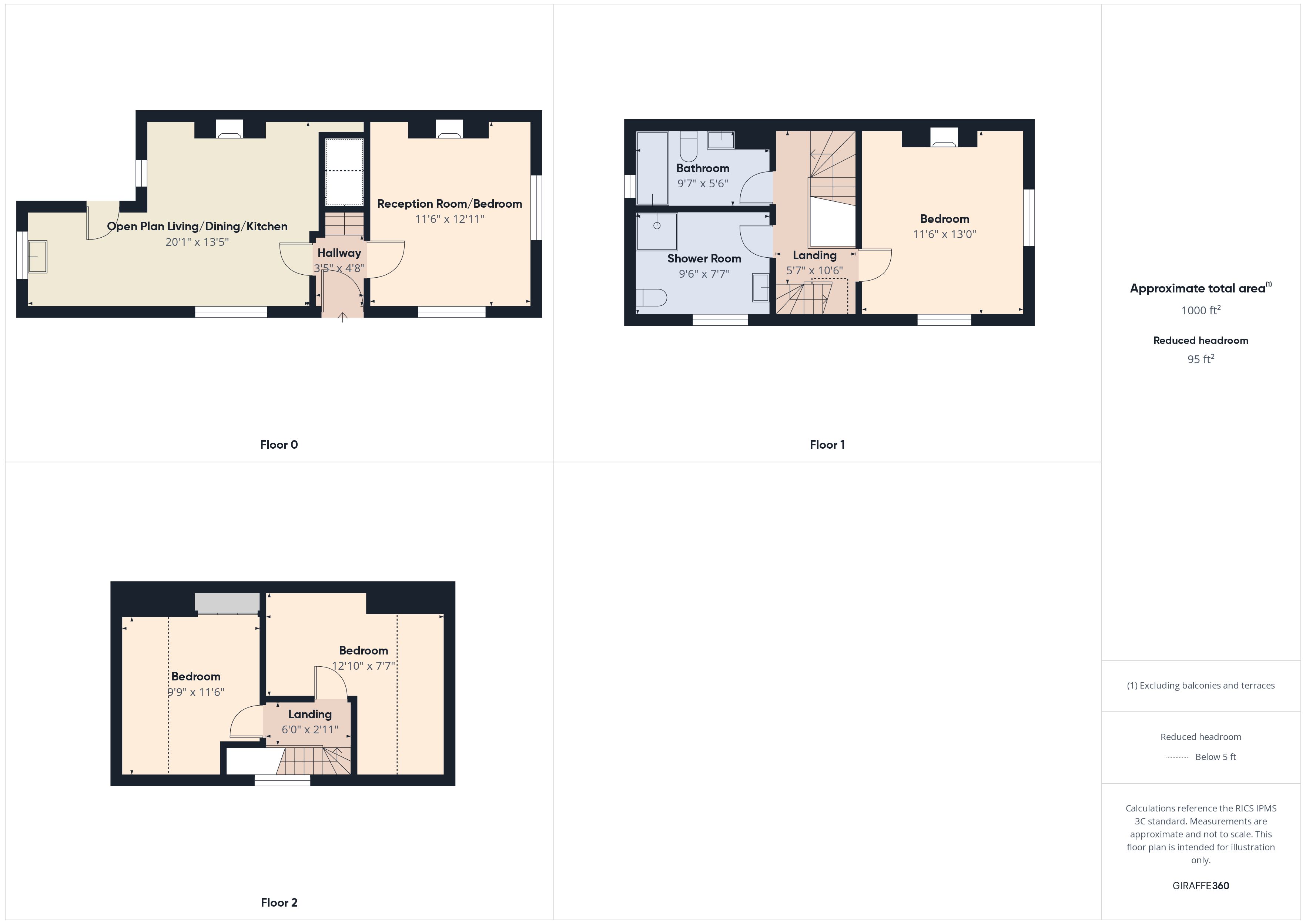 1, Collin Street, Nottingham floorplan