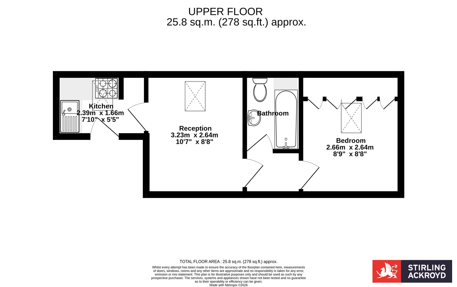 Flat 3, 31A, Whitehorse Lane, London floorplan
