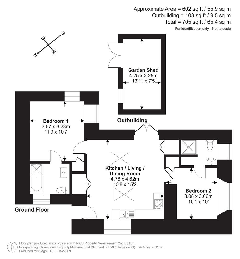 1 Tregenna Farm Barns, St Austell floorplan