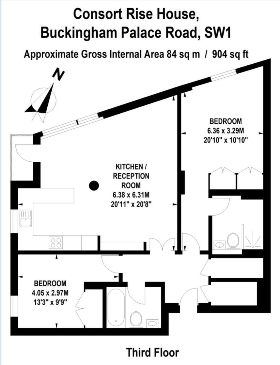 Consort Rise House , Buckingham Palace Road, London floorplan
