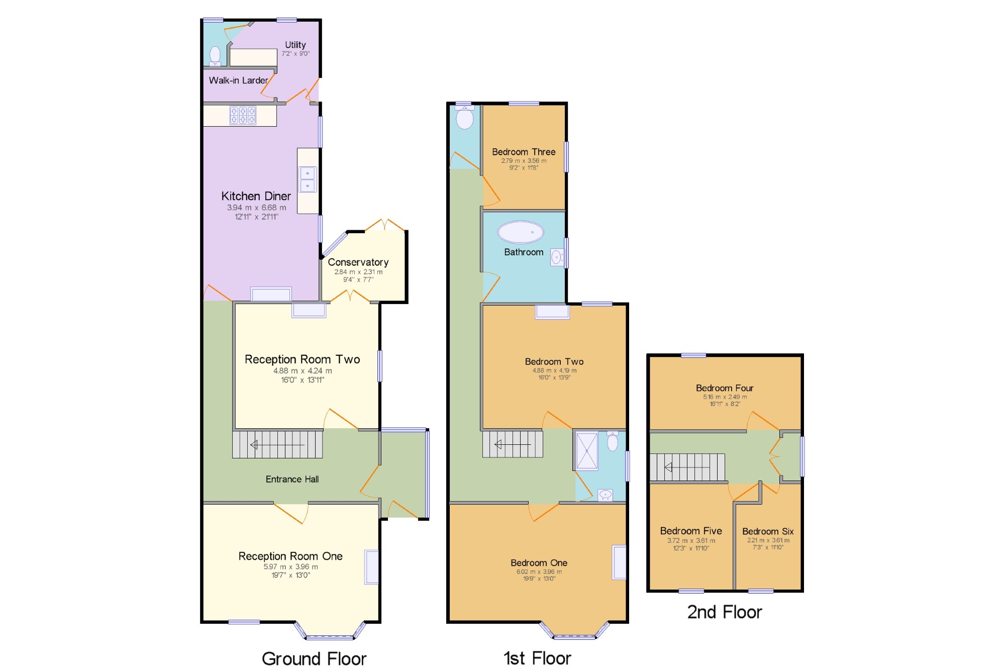 6 Bedrooms Semi-detached house for sale in Queens Road, Christchurch, Cheltenham, Gloucestershire GL50