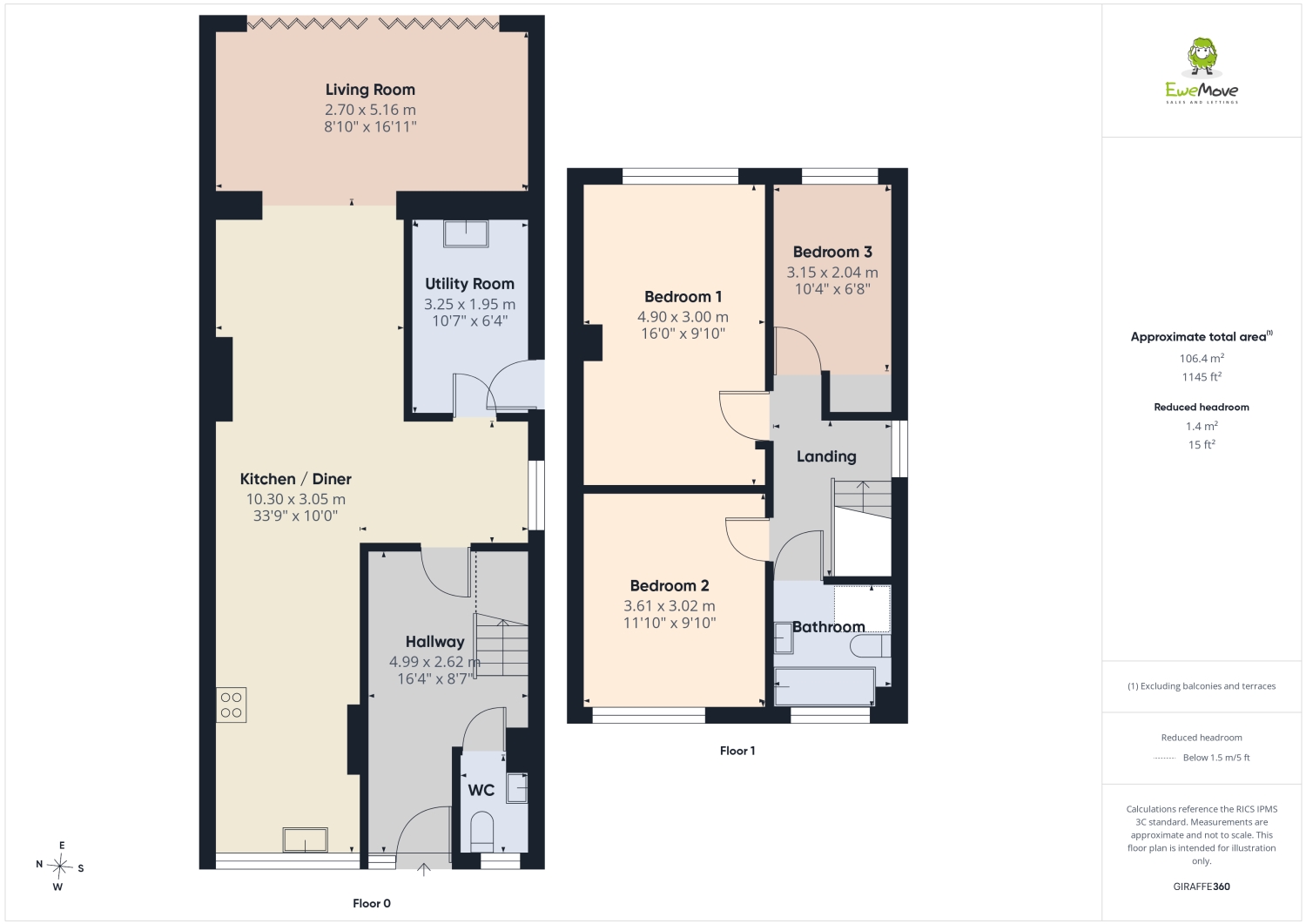 6, PENNIVALE CLOSE, LEIGHTON BUZZARD floorplan