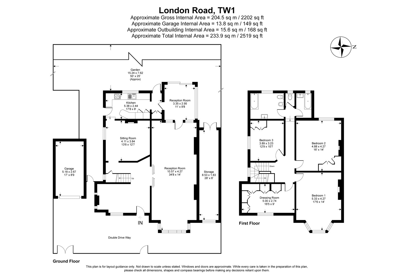 217, London Road, Twickenham floorplan