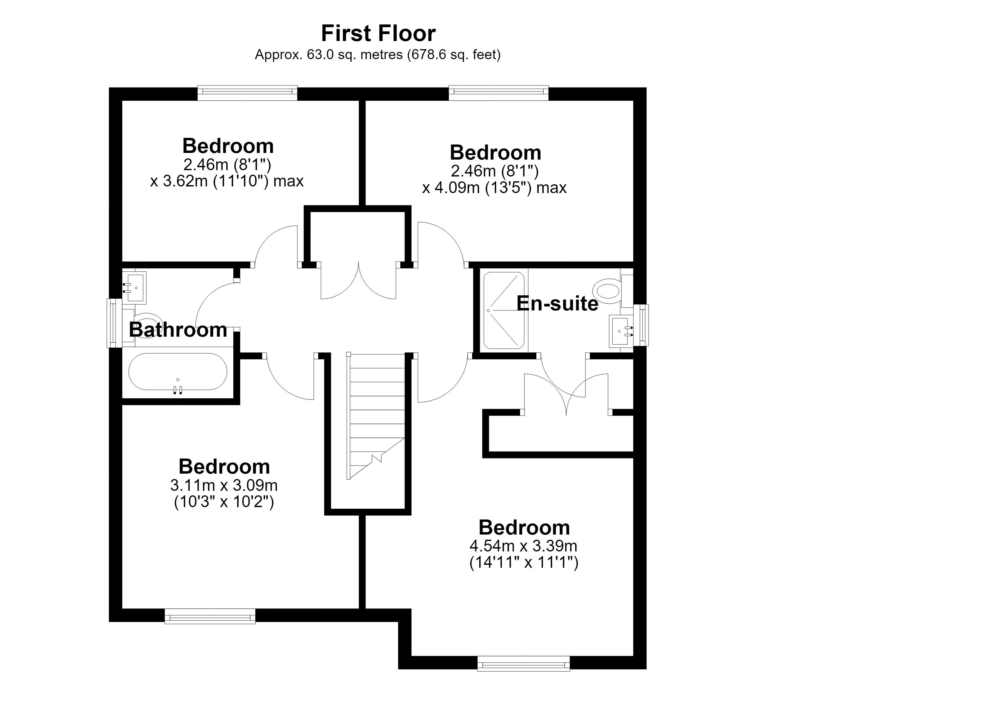 129, Lewis Crescent, Telford floorplan
