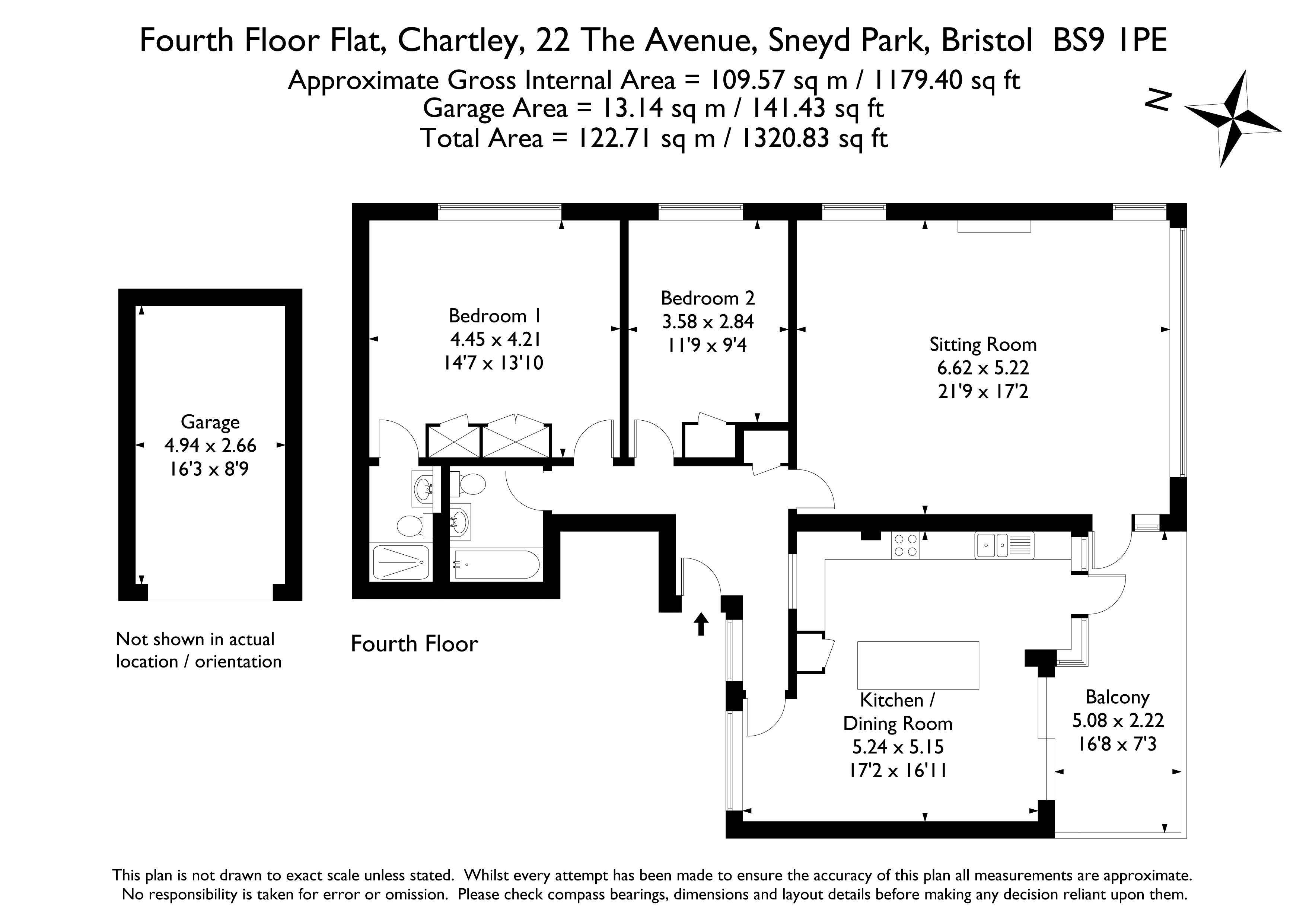 4th Floor Flat, Flat 11 Chartley, 22 The Avenue, Bristol floorplan
