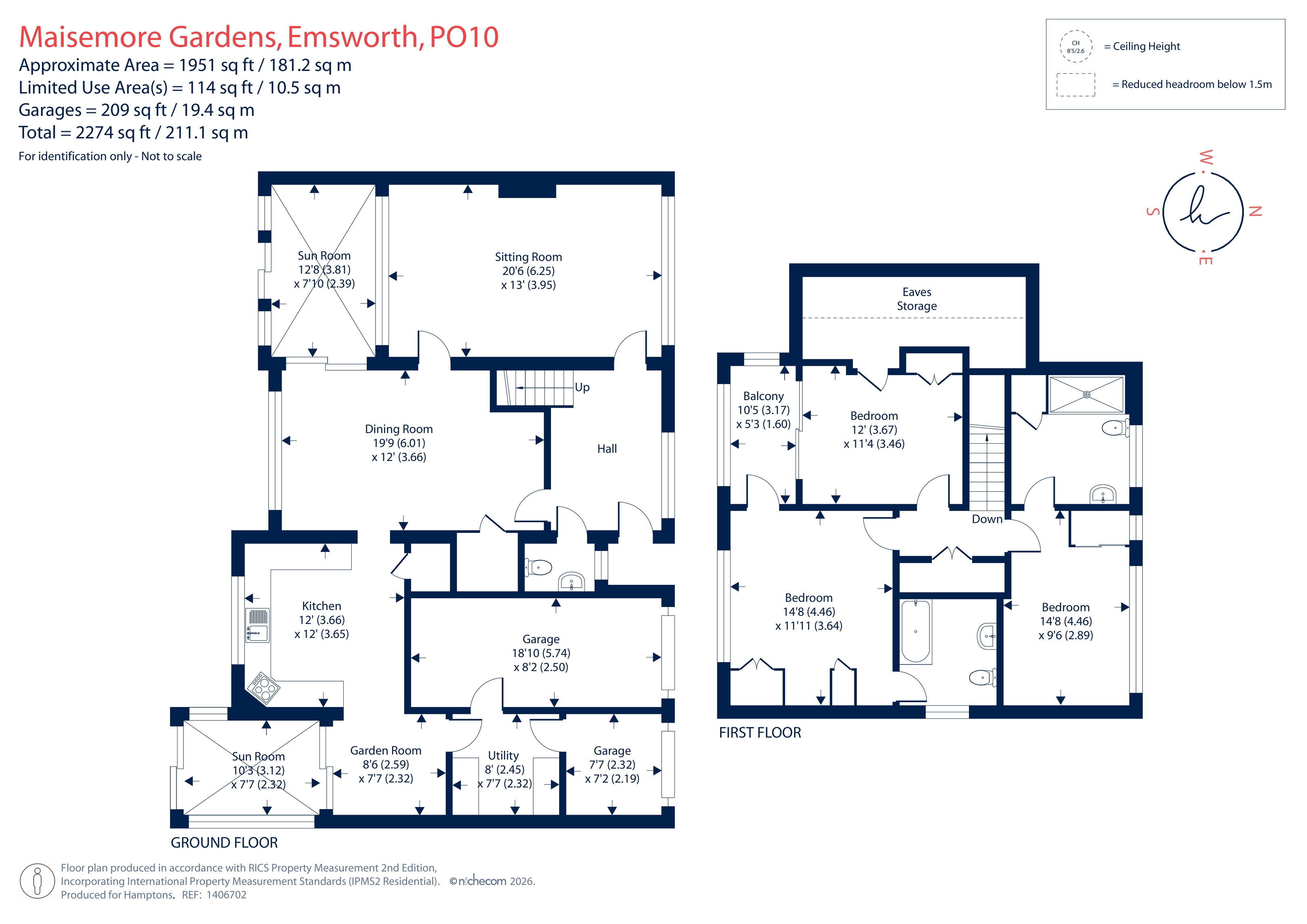Seacroft, 50, Maisemore Gardens, Emsworth floorplan
