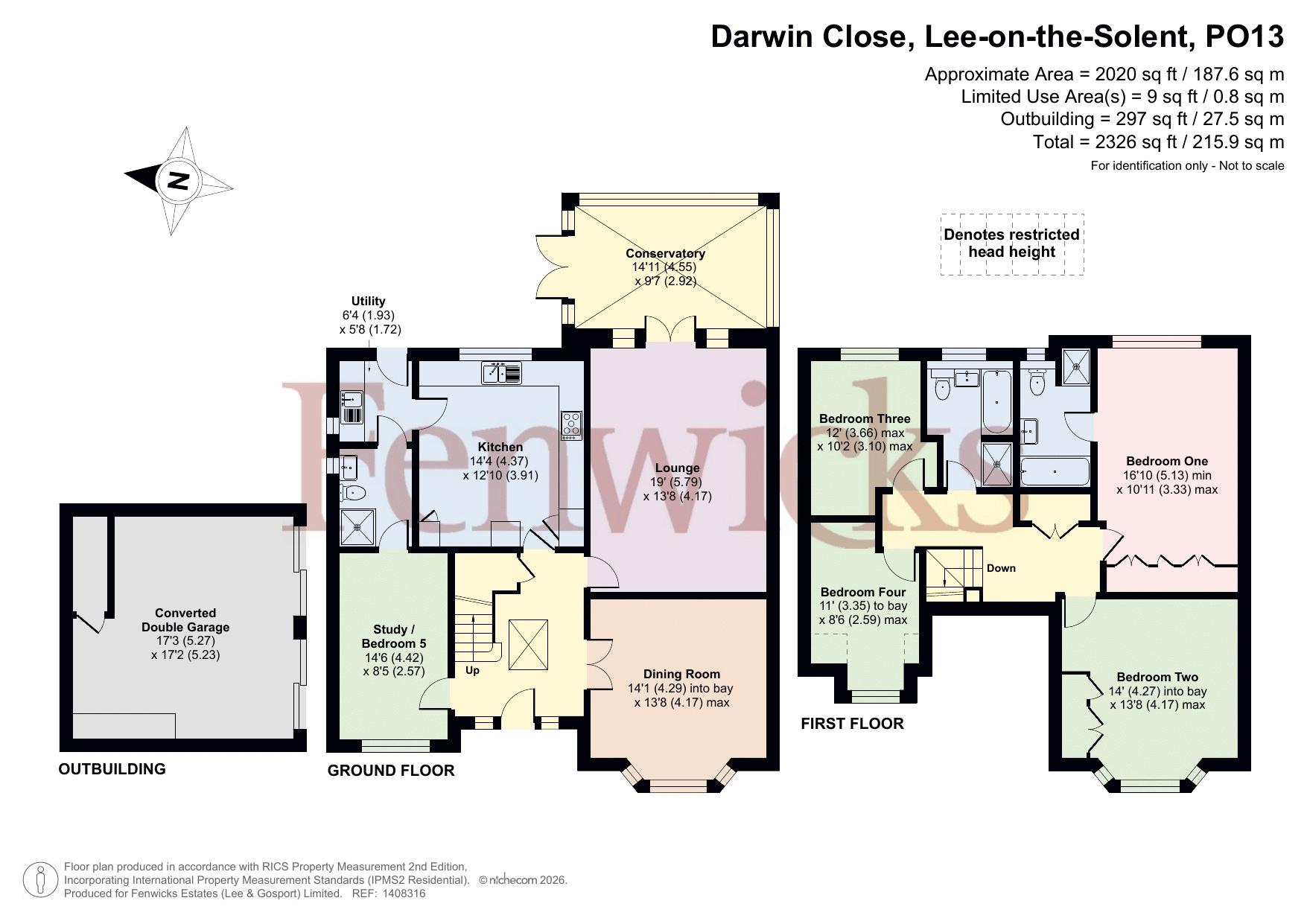 8, Darwin Close, Lee-On-The-Solent floorplan