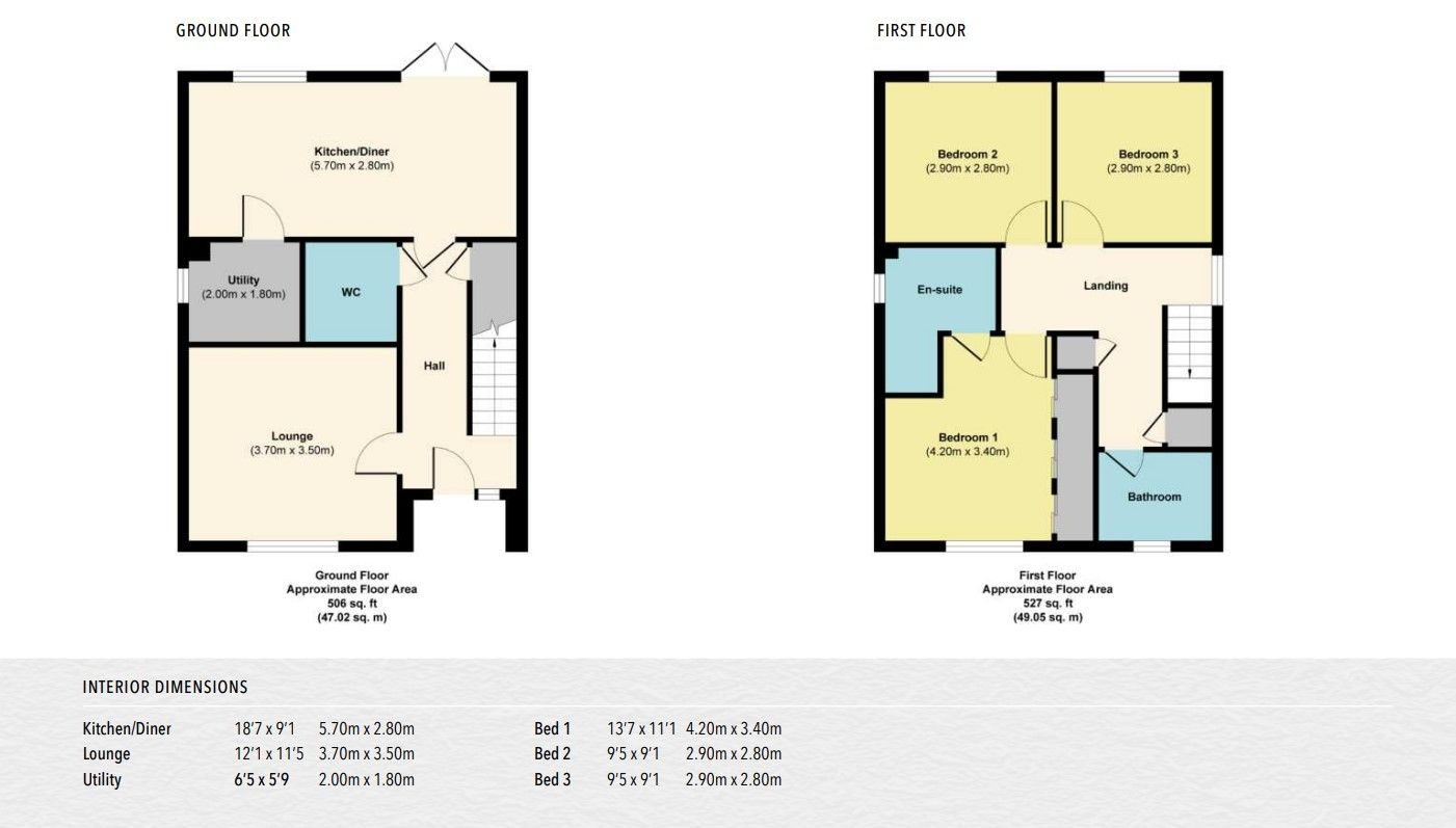 3 (Home 2) ,The Kensington, Royal Meadow, Leadenham floorplan
