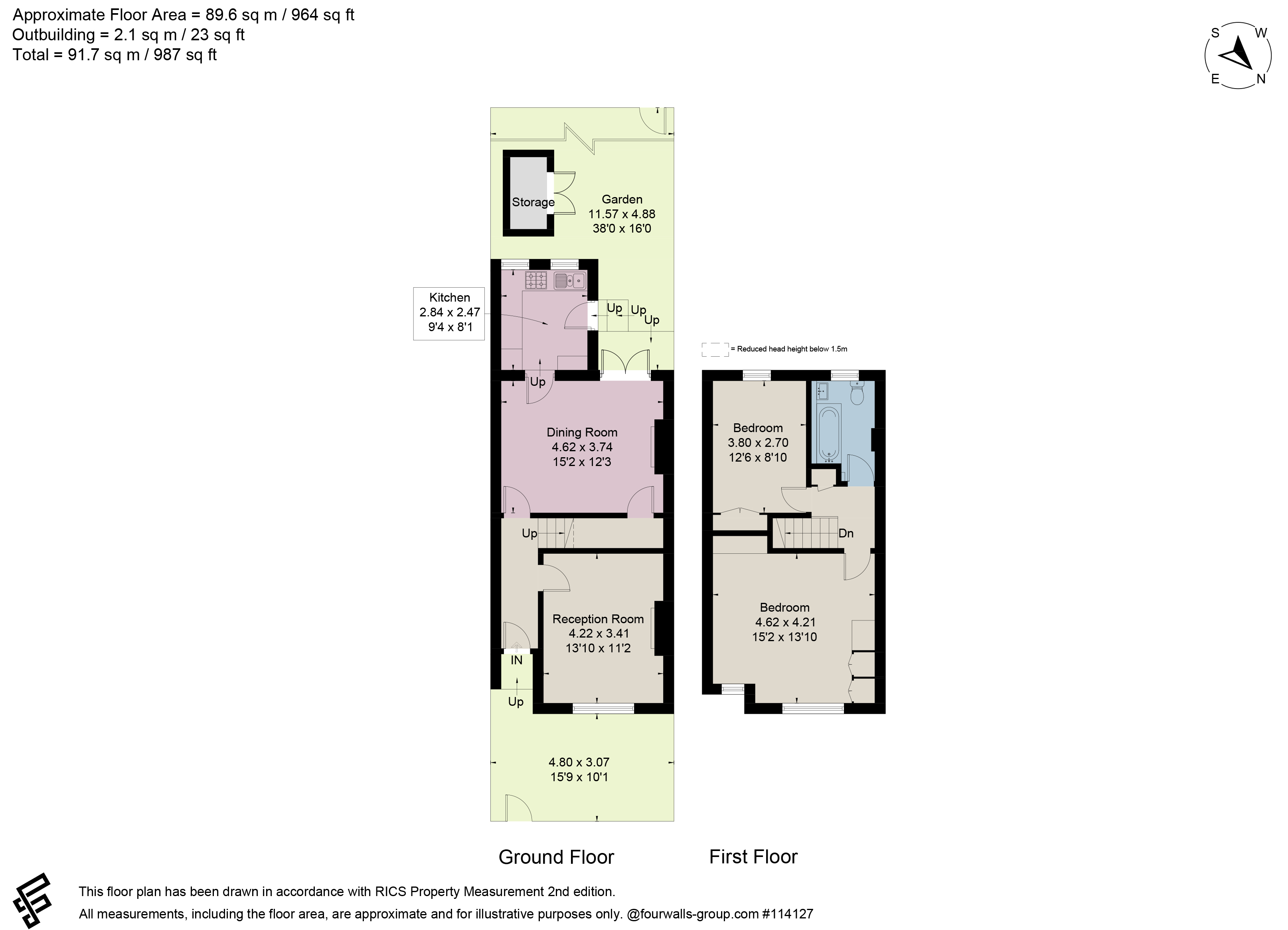 5, Mina Road, London floorplan