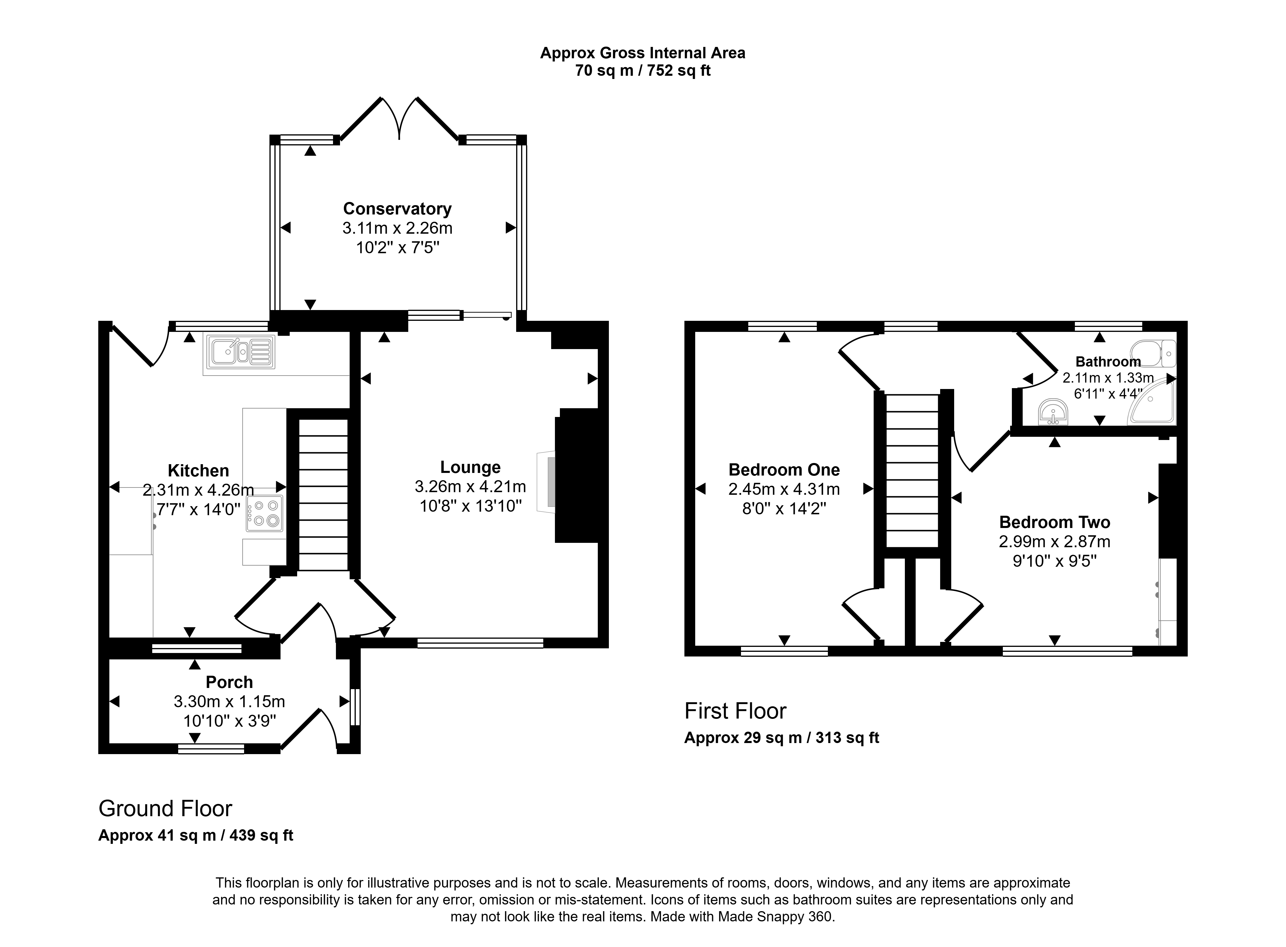 68, Avon Crescent, Houghton Le Spring floorplan