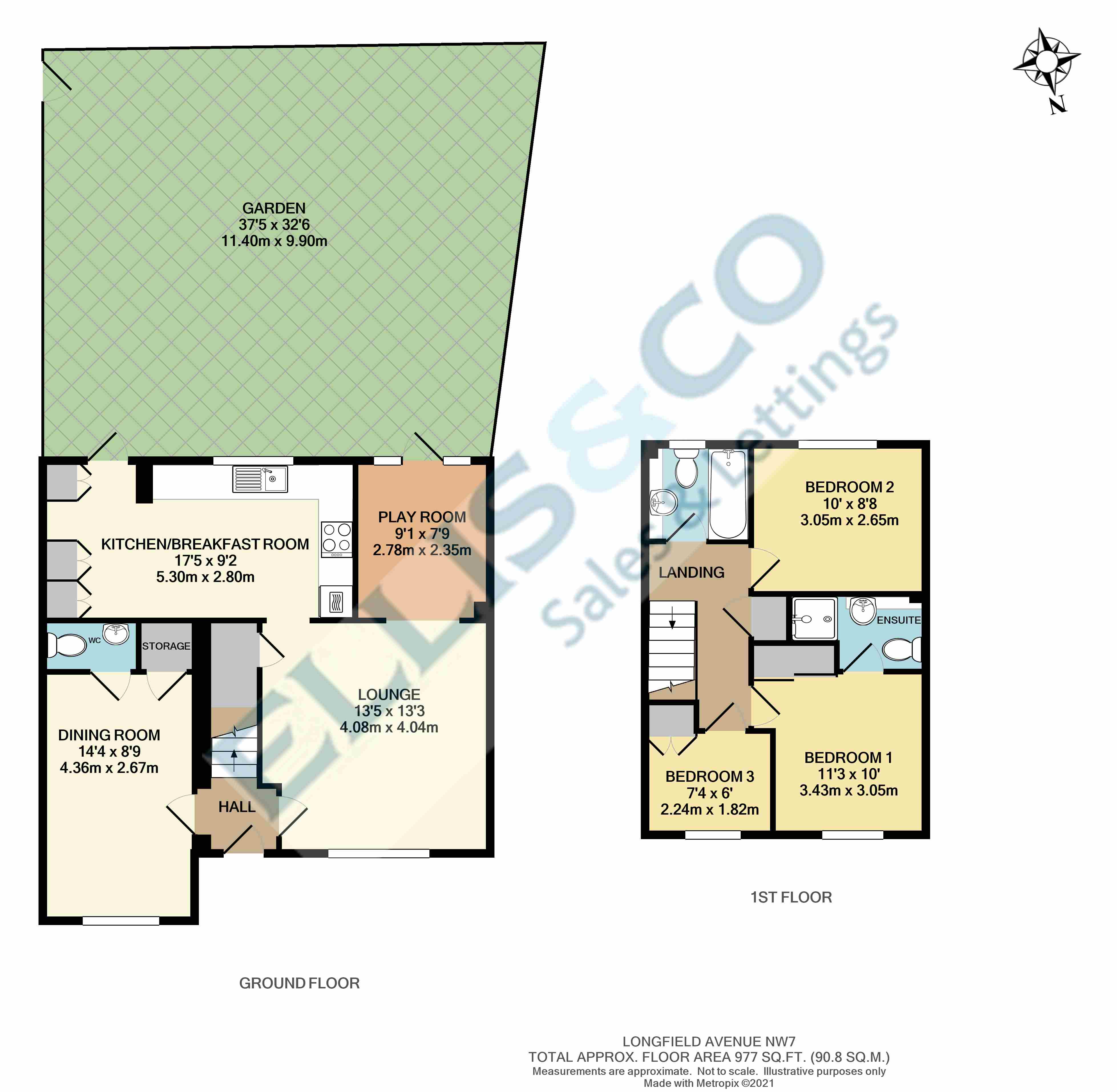 Longfield Avenue, Mill Hill, London NW7, 3 bedroom linkdetached house