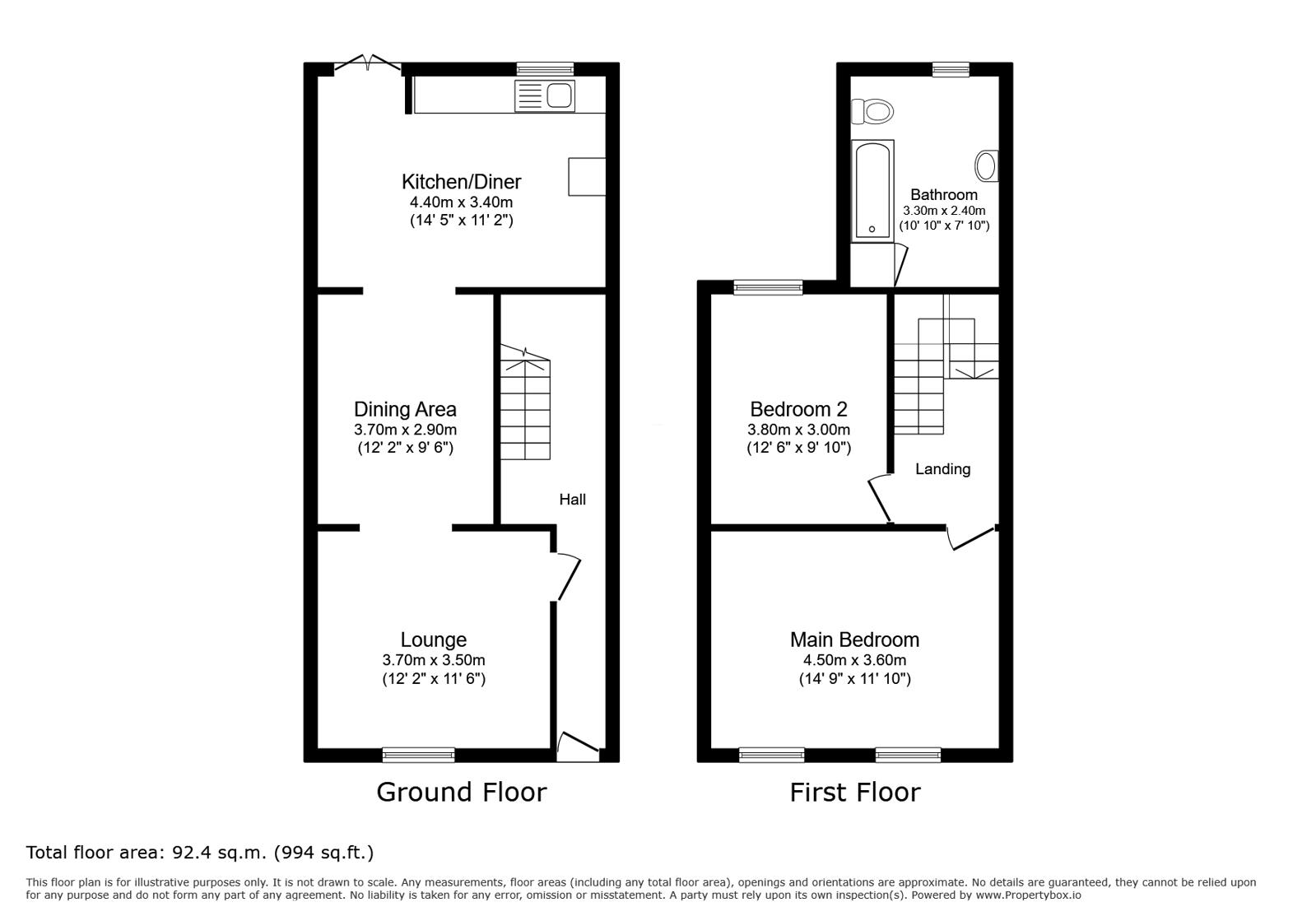 41, Market Road, Cardiff floorplan