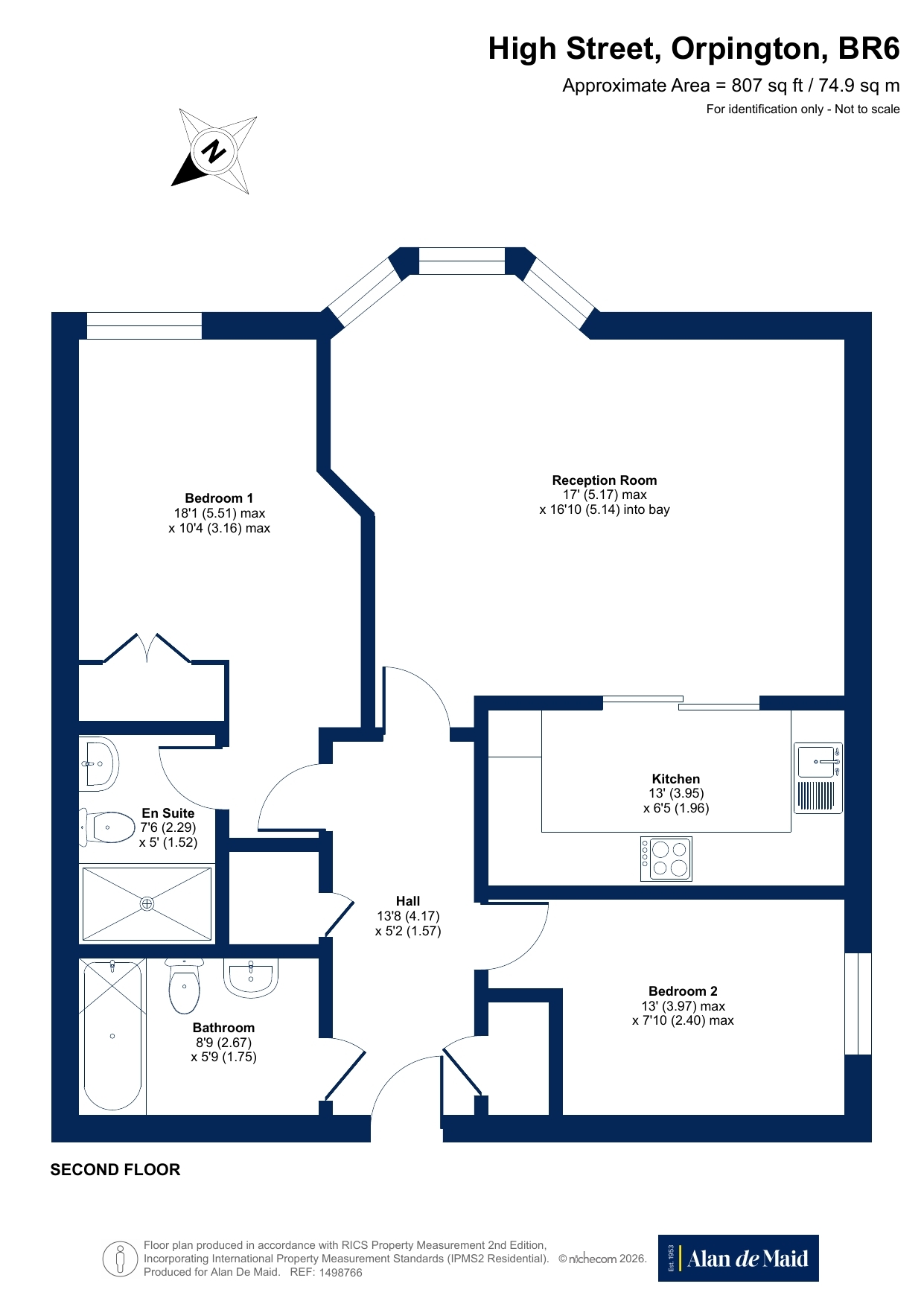 Flat 19, Precista Court, 48, High Street, Orpington floorplan