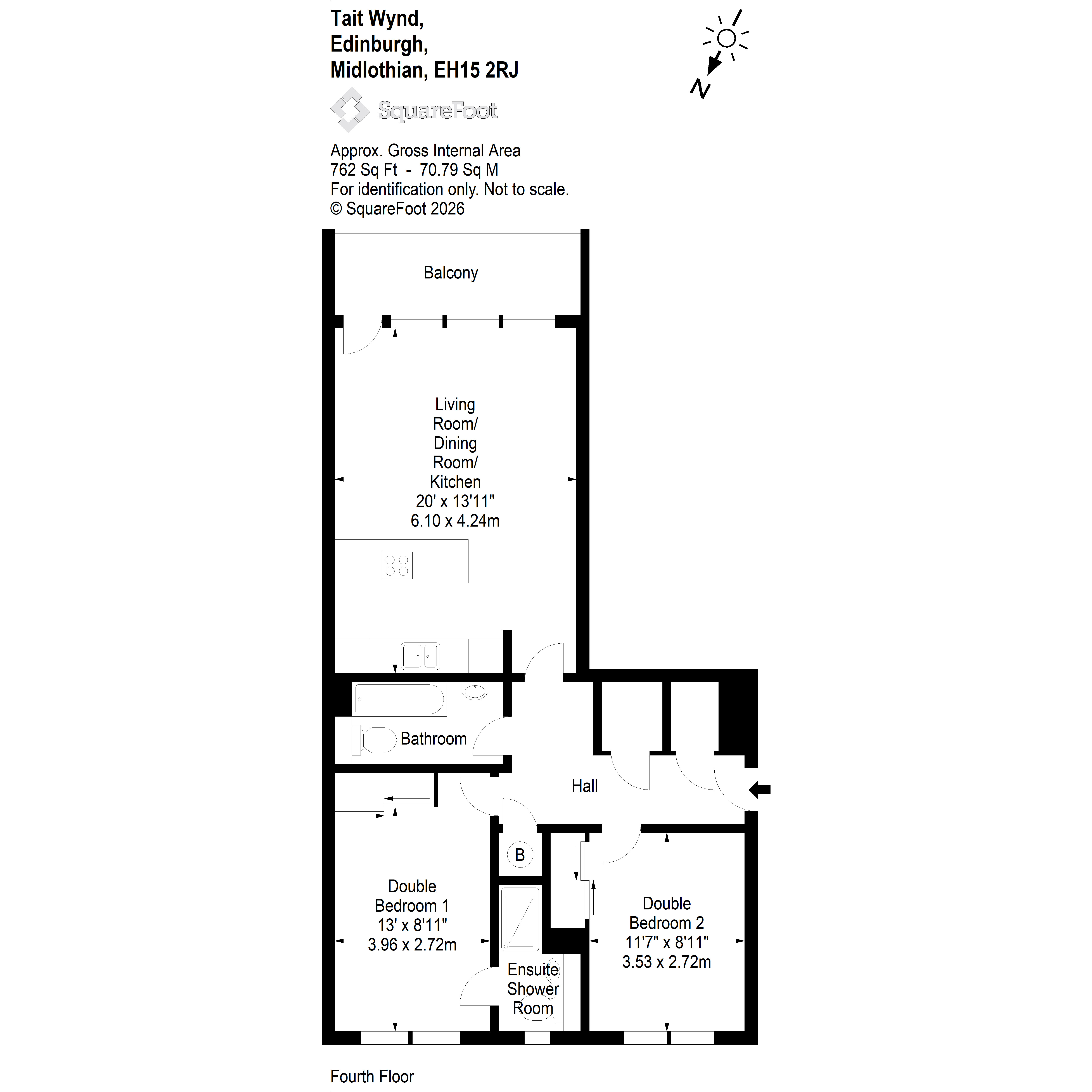 7/13, Tait Wynd, Brunstane, Edinburgh floorplan