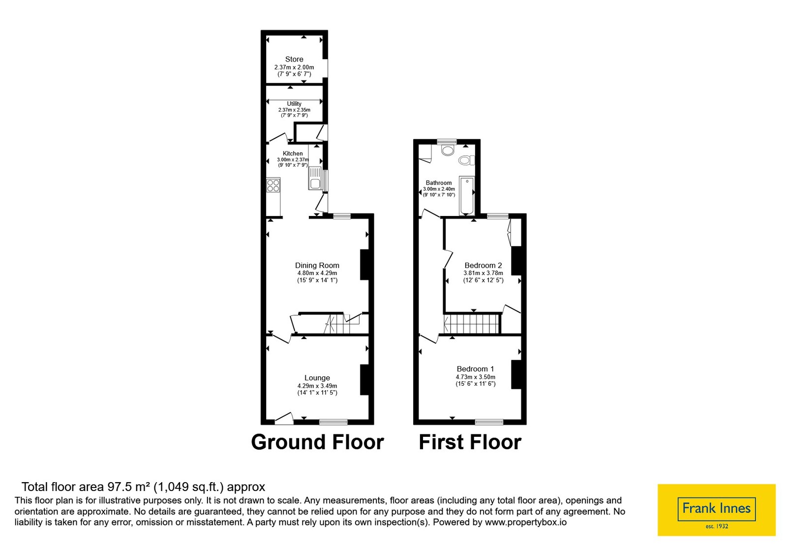 8, Wash Lane, Coalville floorplan
