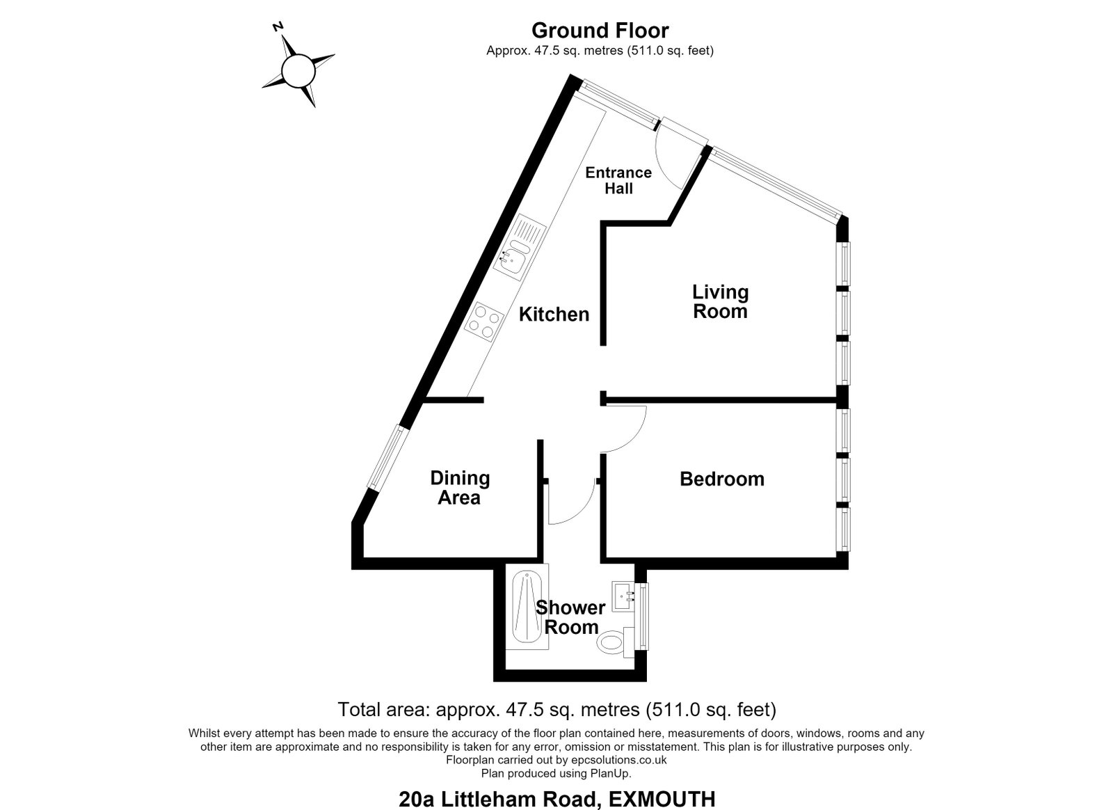 20a, Littleham Road, Exmouth floorplan