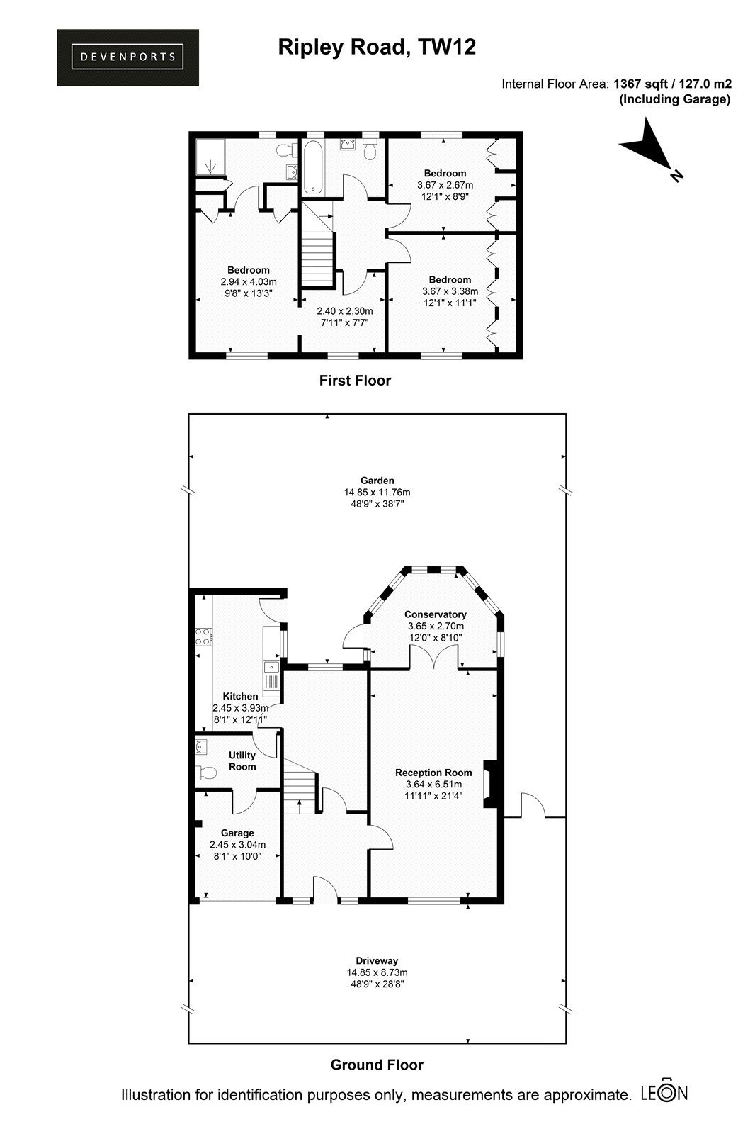 27, Ripley Road, Hampton floorplan