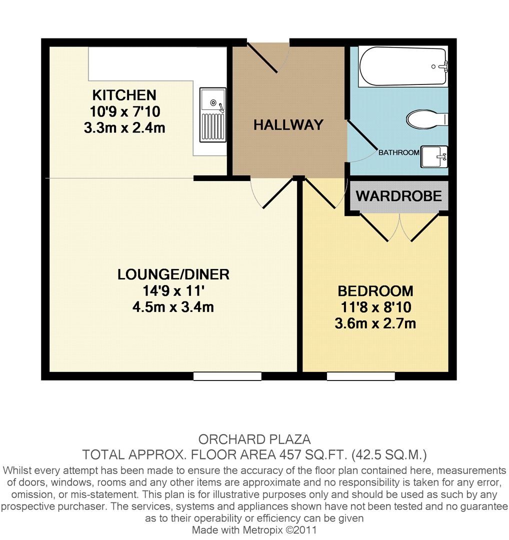 316 Orchard Plaza, High Street, Poole floorplan
