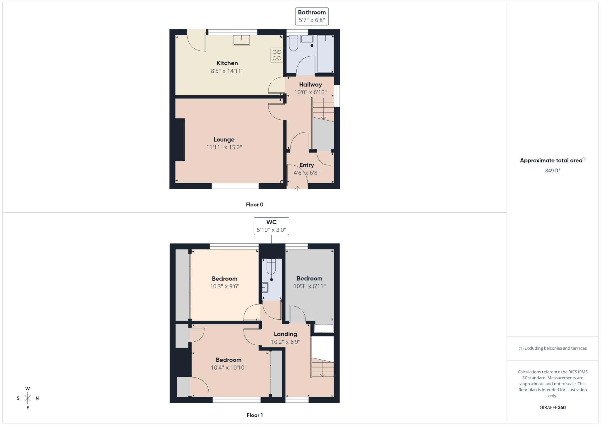 14, Kilmichael Avenue, Wishaw floorplan