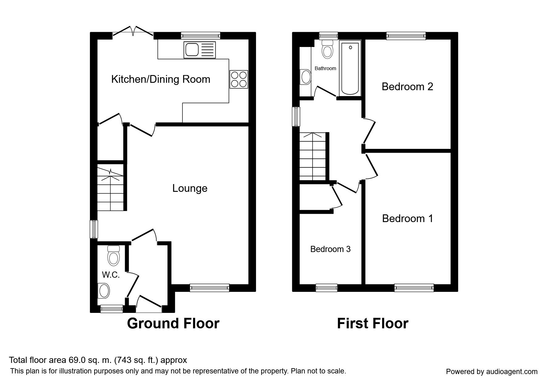 3 Bedrooms Terraced house for sale in Cherry Tree Walk, Knottingley WF11