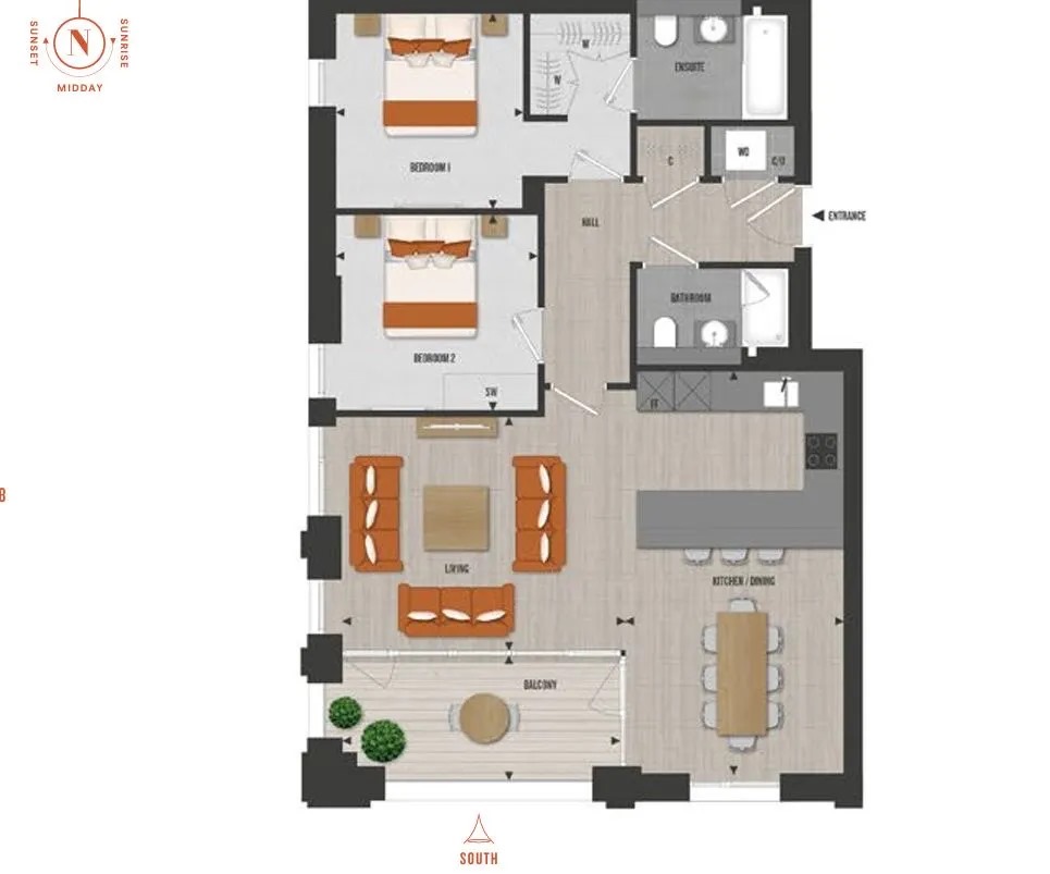 2, Merino Gardens, London floorplan