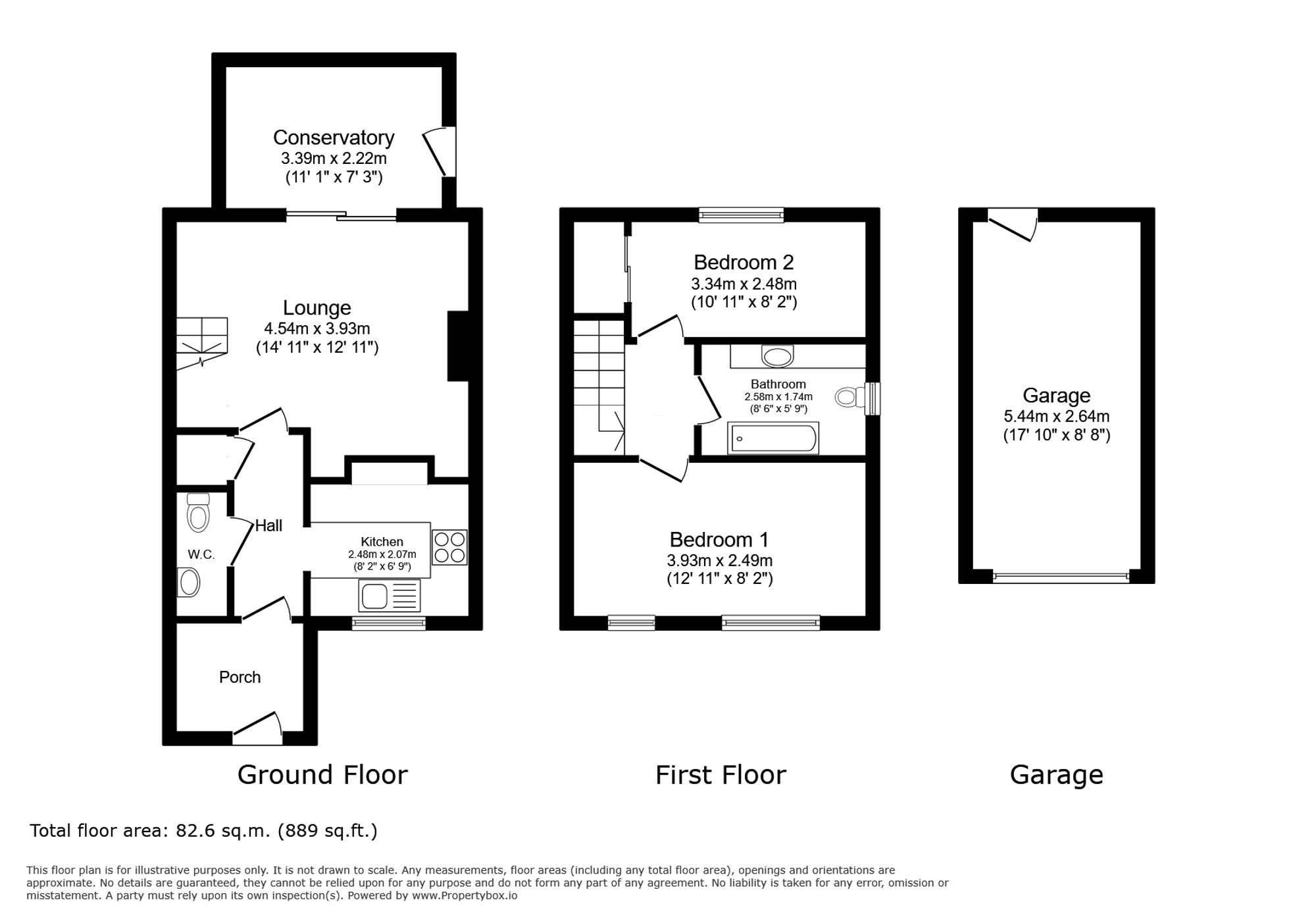 3 Rhodfa Peris, Prestatyn floorplan