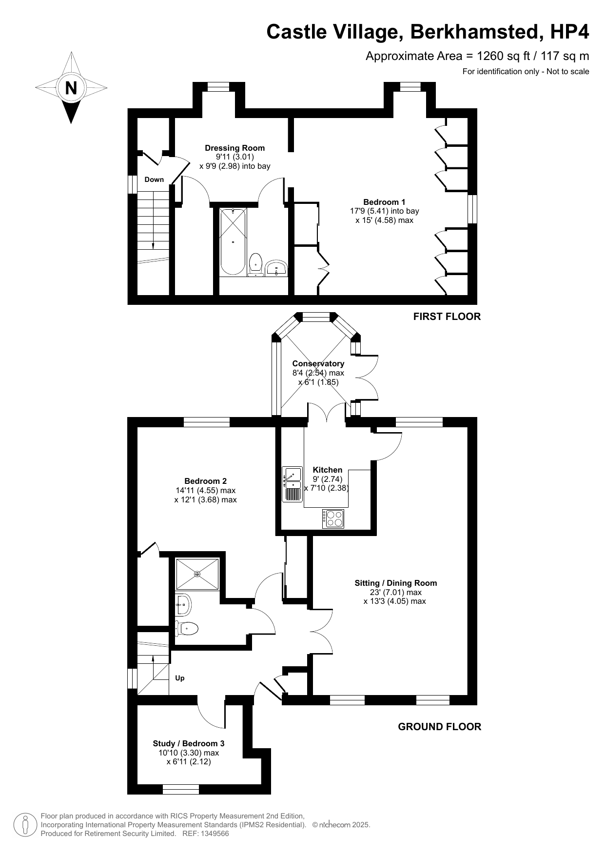 1, Priestland Gardens, Castle Village, Hertfordshire floorplan