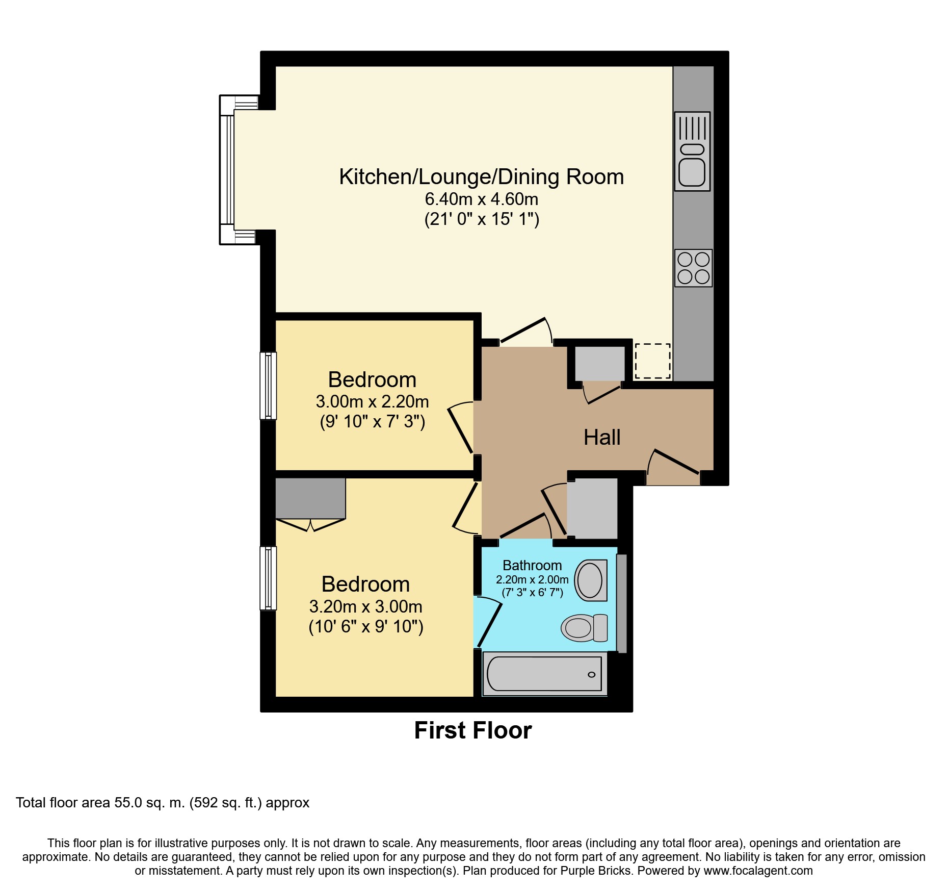 2 Bedrooms Flat for sale in Woodmill Court, Ascot SL5