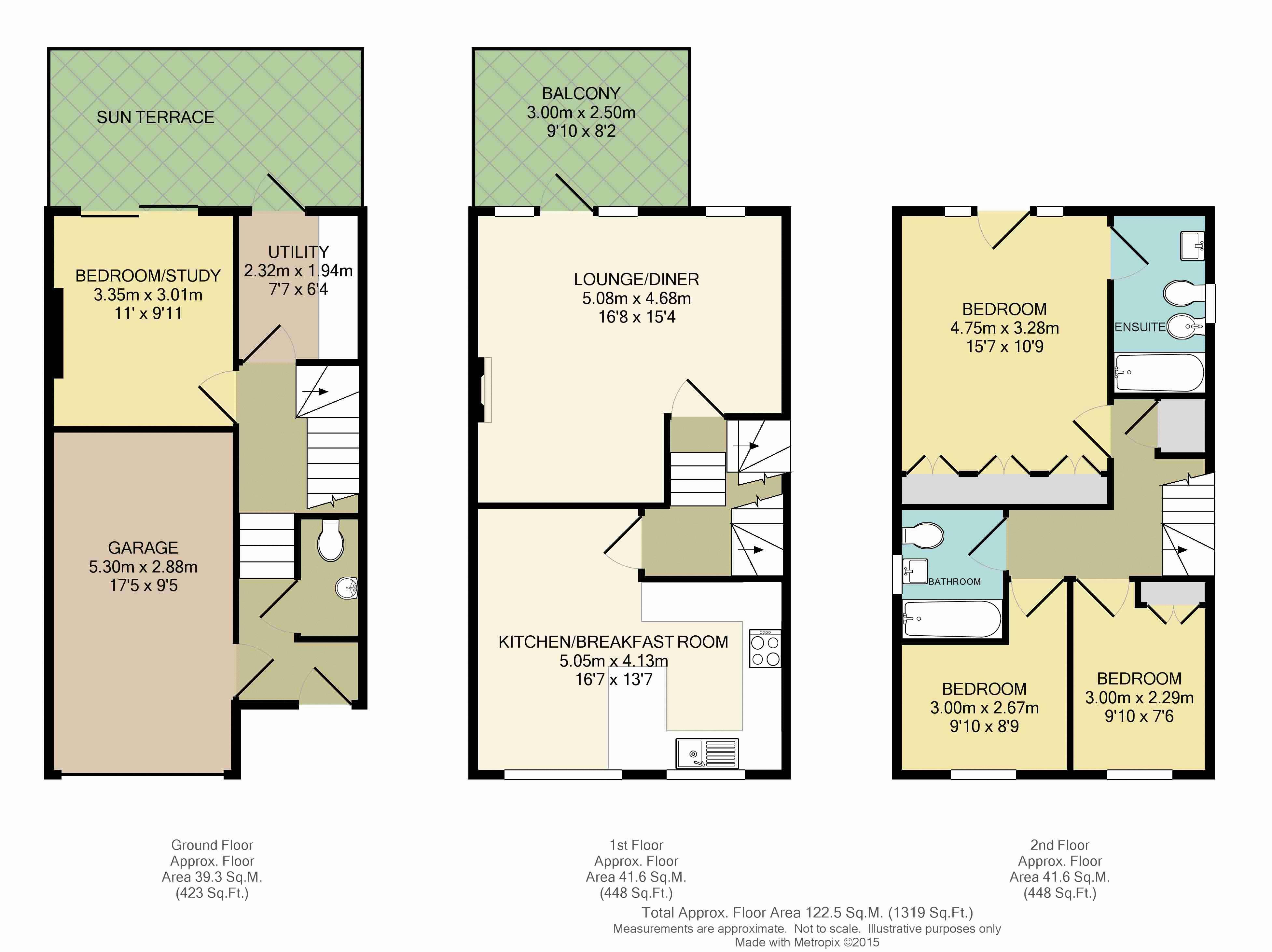 4 Bedrooms Town house to rent in Wallis Mews, Guildford Road, Fetcham, Leatherhead KT22