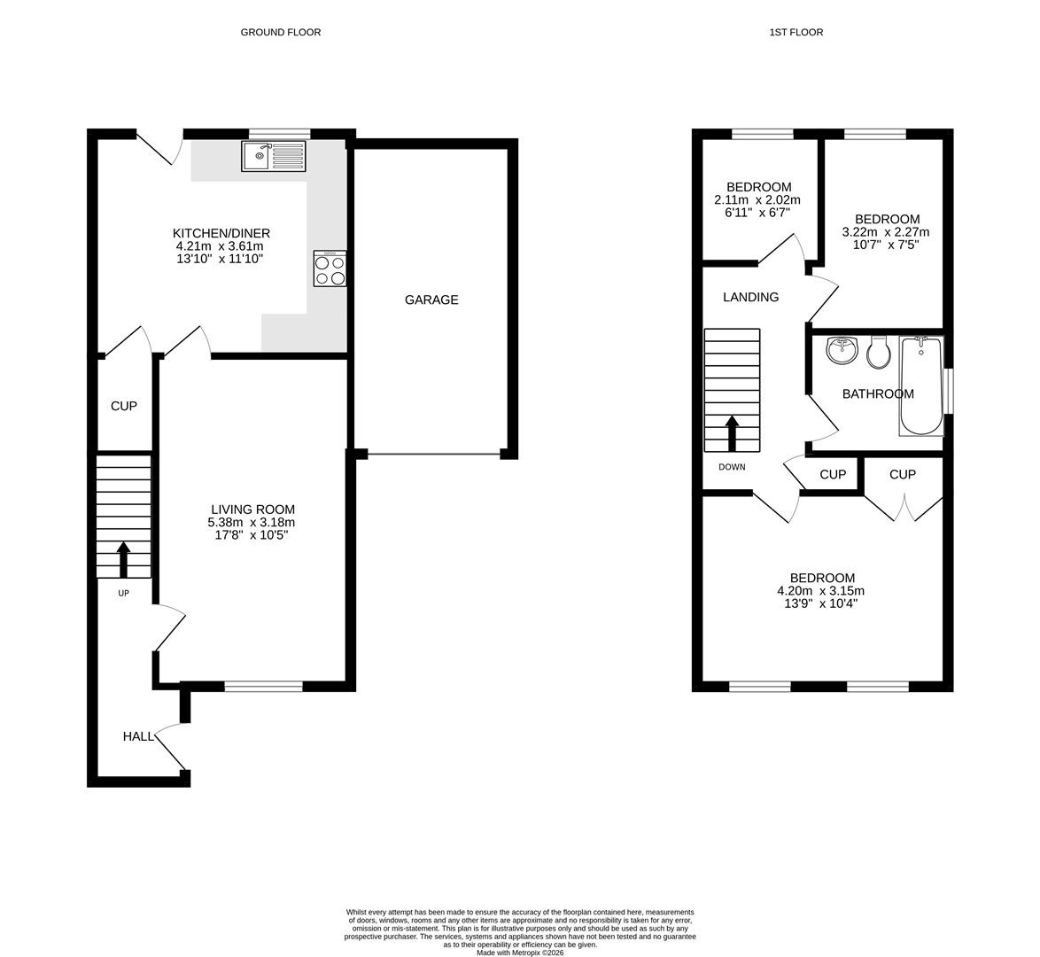 15, Roskruge Close, Helston floorplan