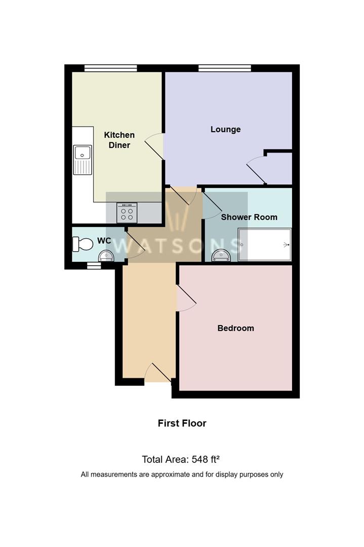 Flat 1 Griffin Chambers, 13 High Street, Leighton Buzzard floorplan