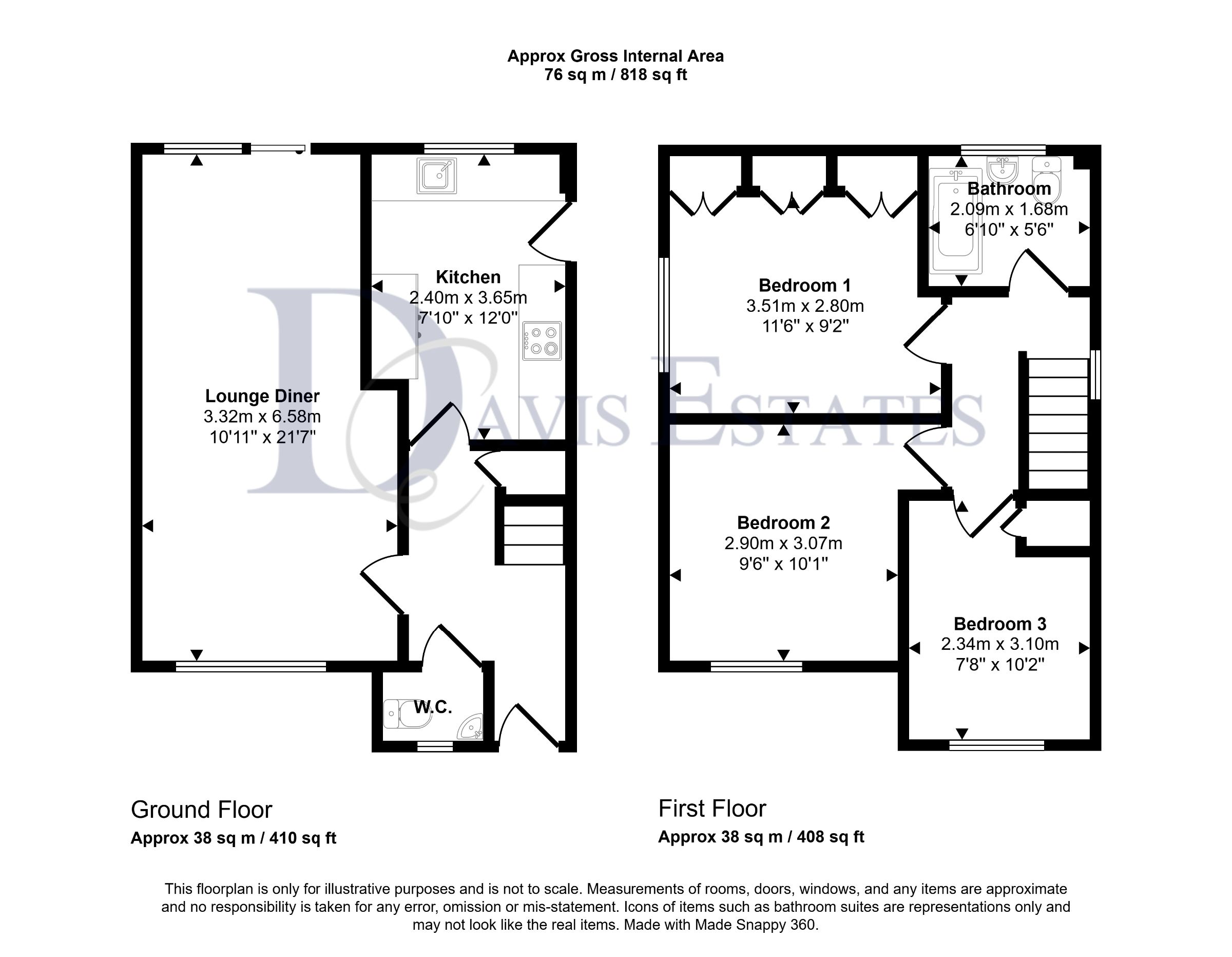 55a Carlton Road, Romford floorplan