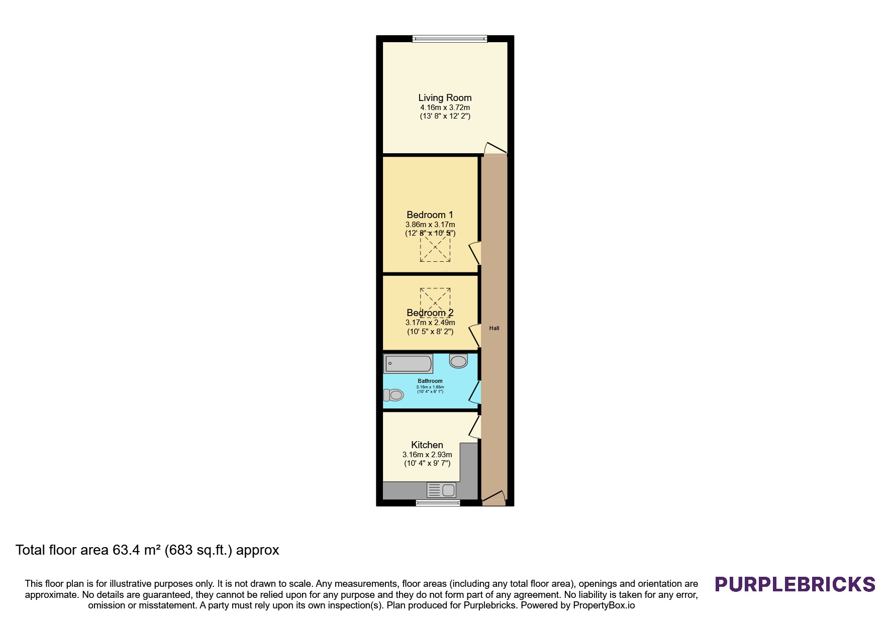 21, Ennis Square, Redcar floorplan