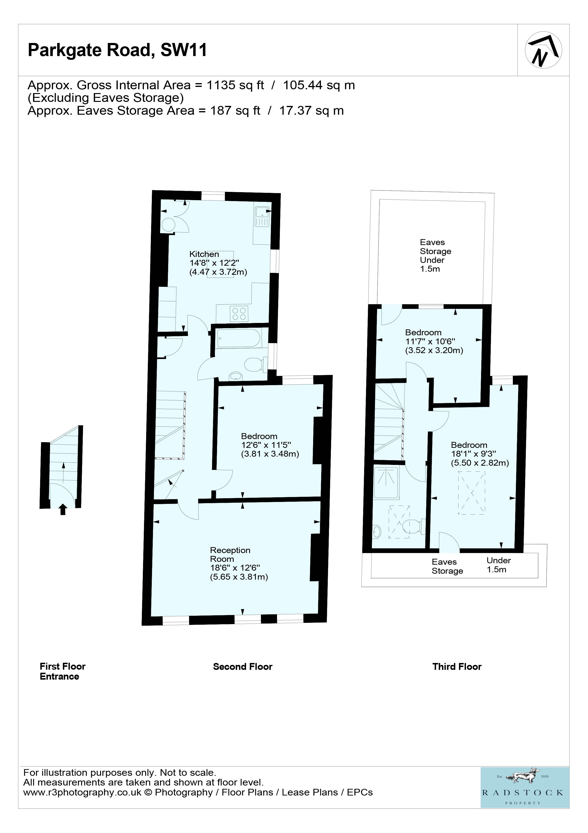 69,, Parkgate Road, London floorplan
