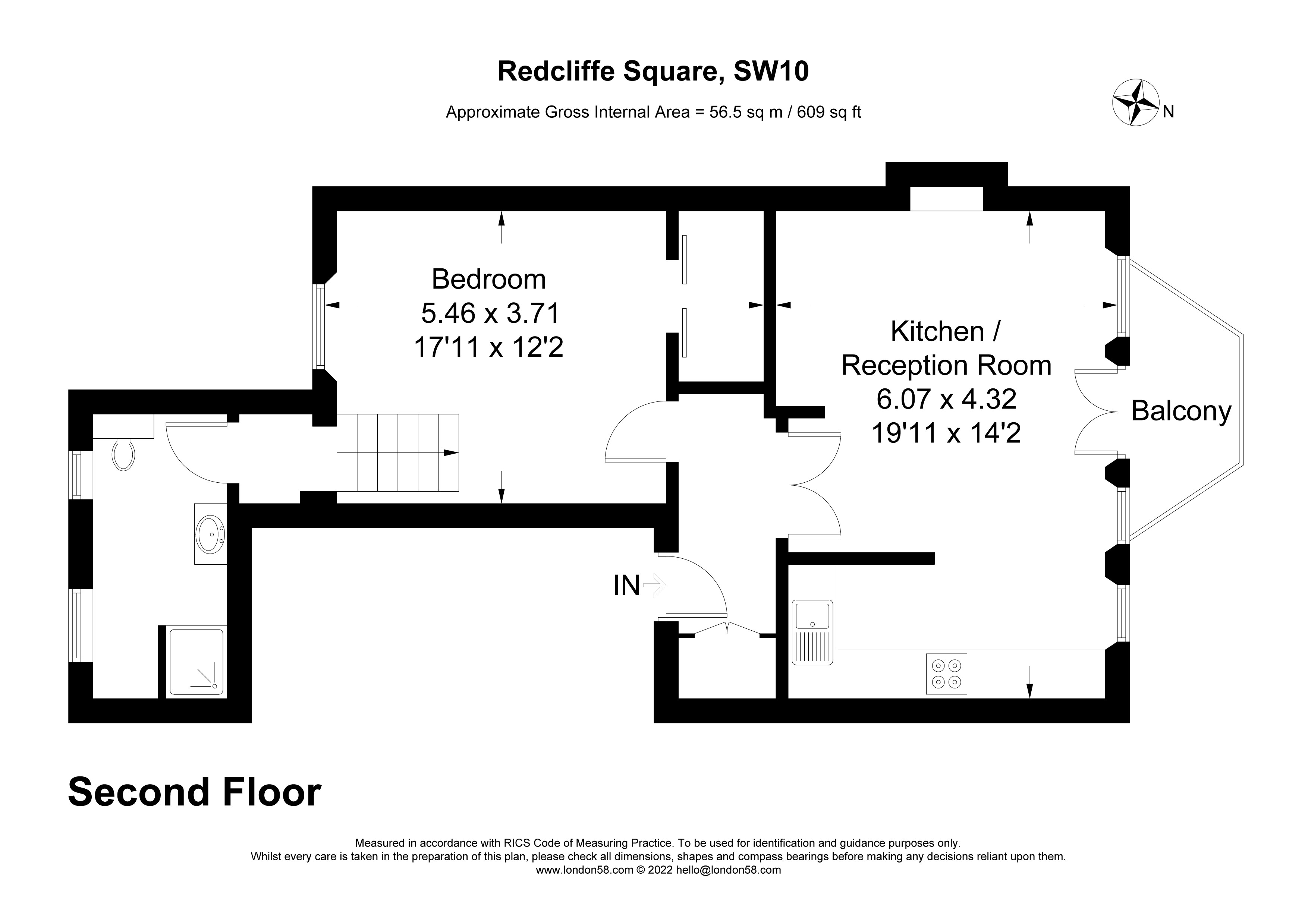 Redcliffe Square, London SW10, 1 bedroom flat for sale 63036819