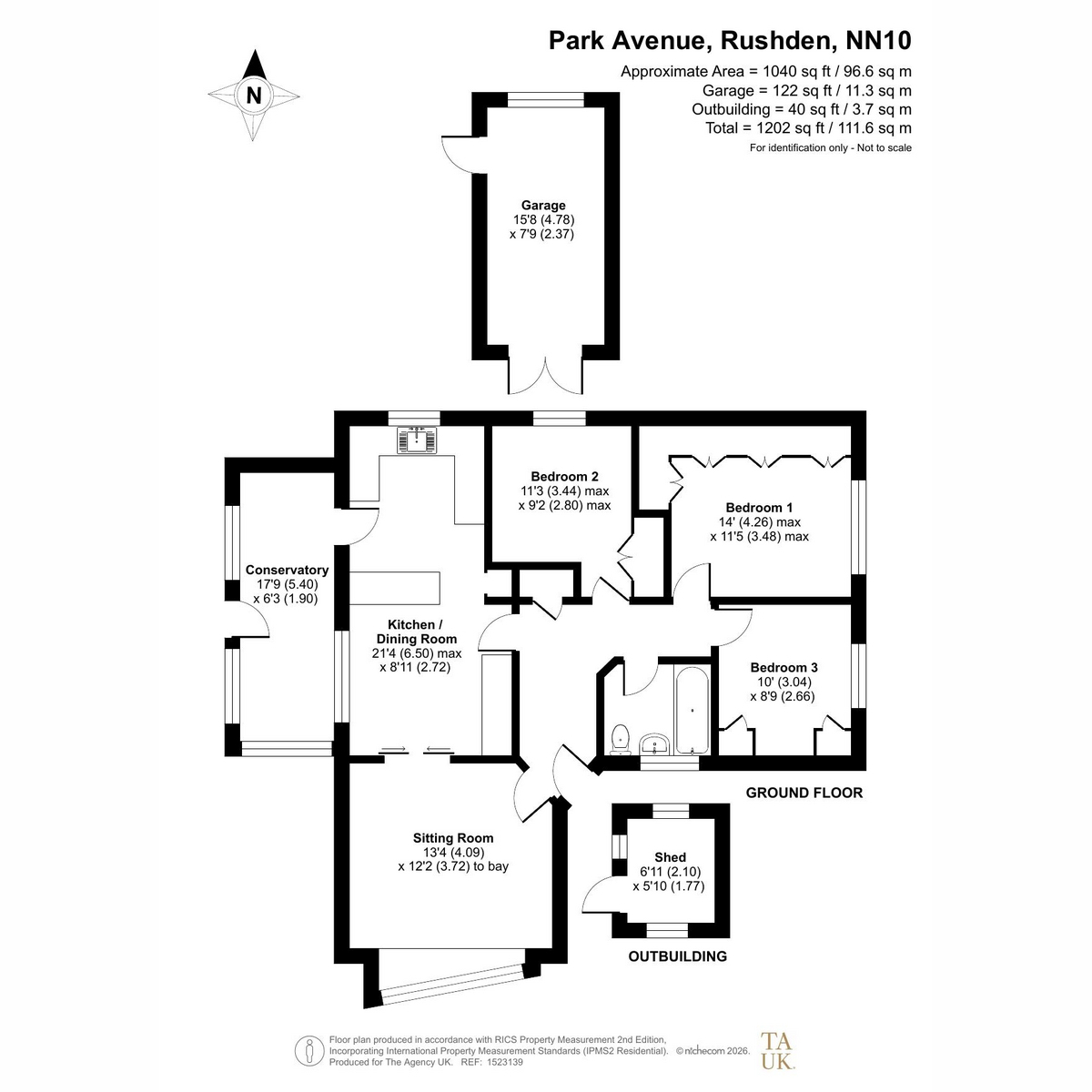 60, Park Avenue, Rushden floorplan