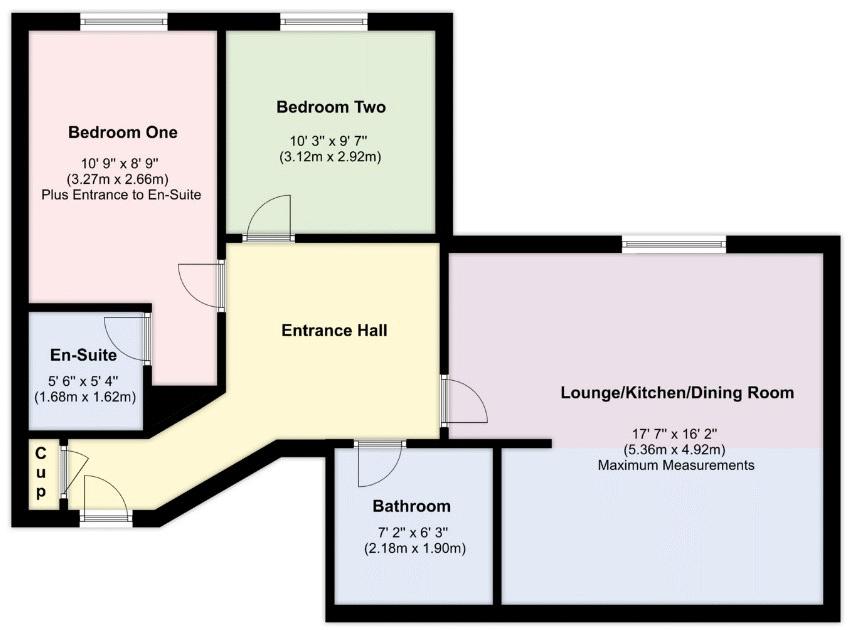 Flat 3, Nile House, Oysell Gardens, Fareham floorplan
