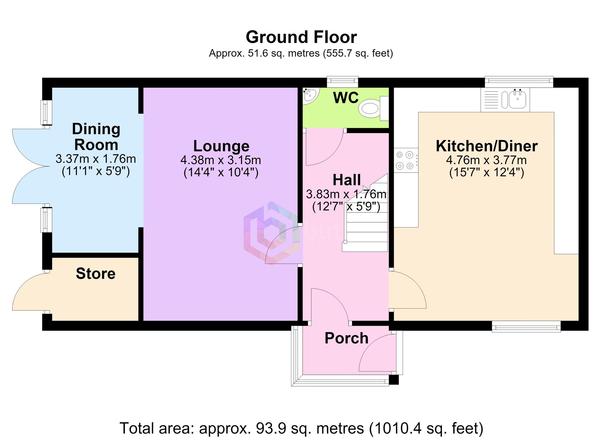 63 Garland Way, Sheffield floorplan