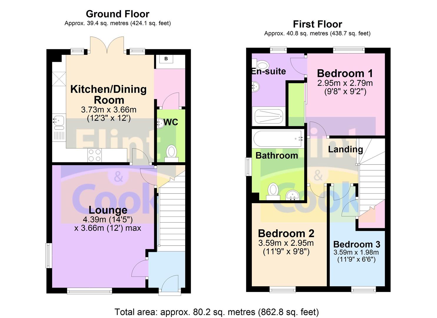 22, Dunnock Close, Hereford floorplan