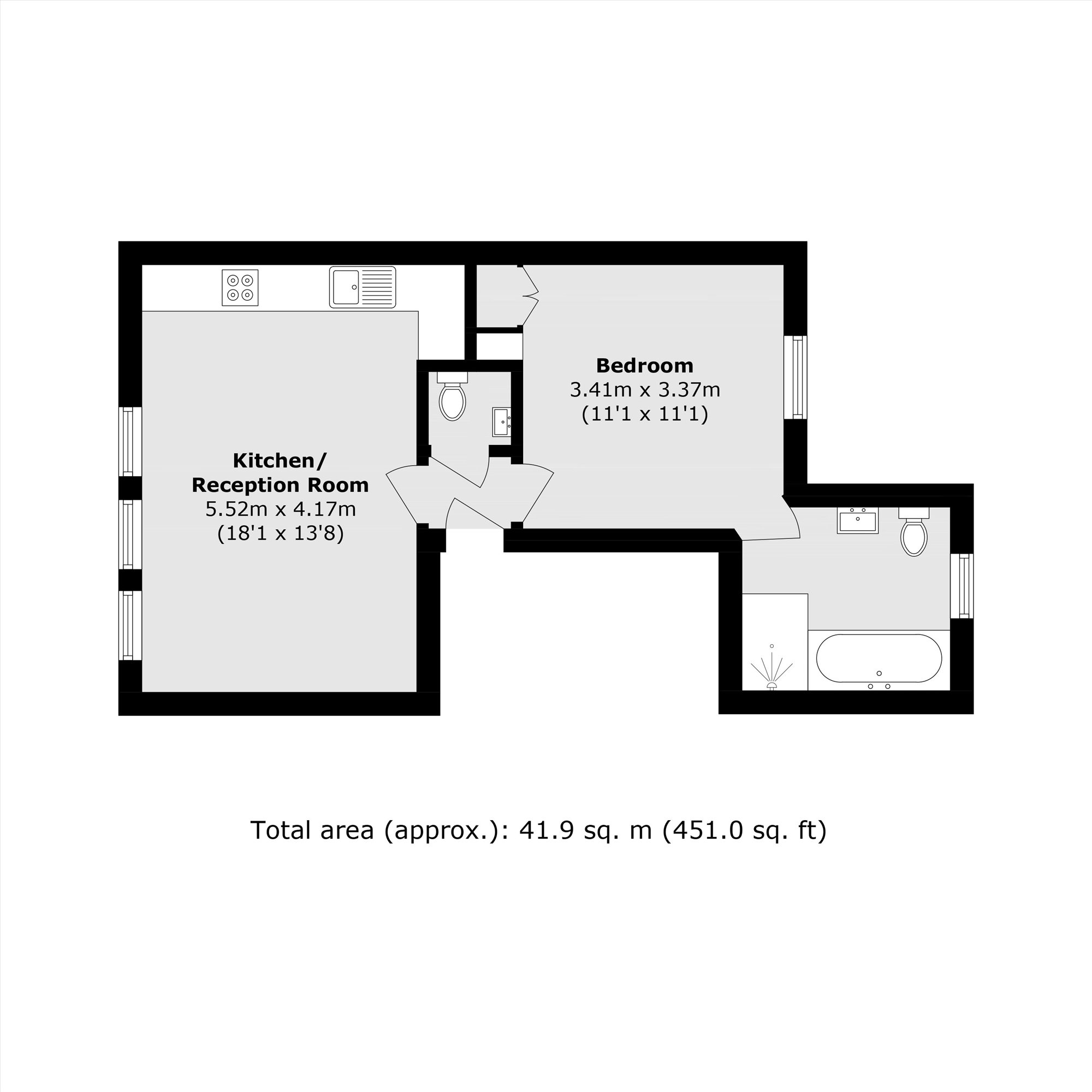 Byrne Road, London floorplan