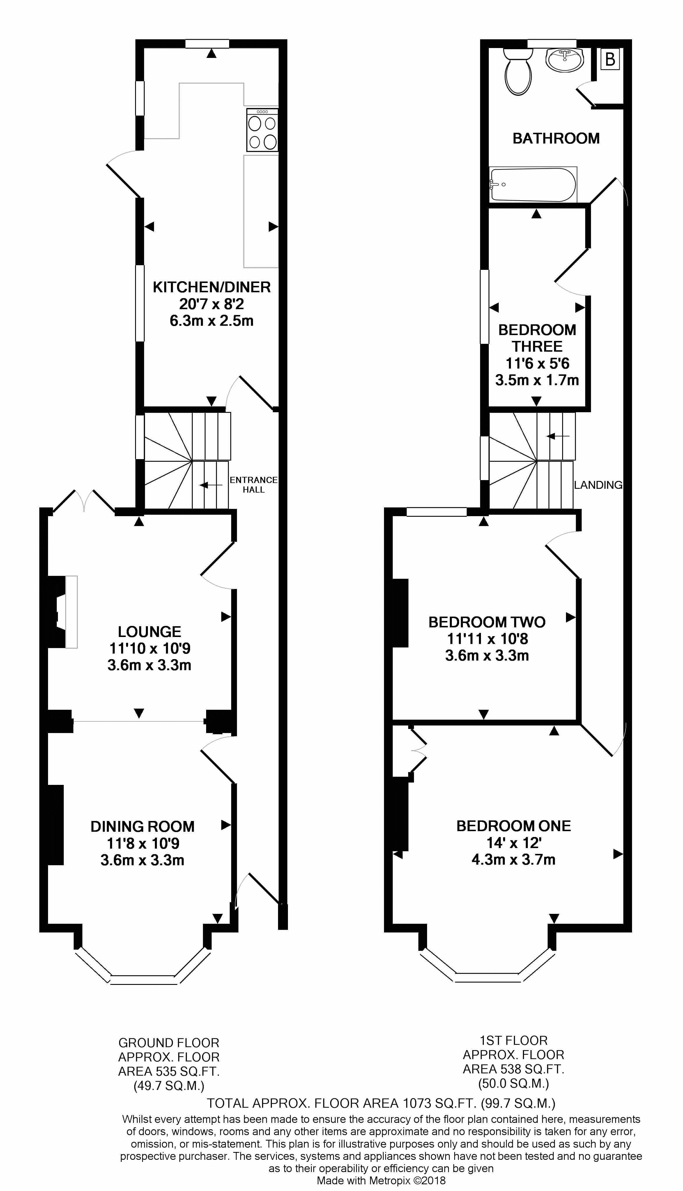 3 bed terraced house for sale in Powerscourt Road, Portsmouth PO2 Zoopla