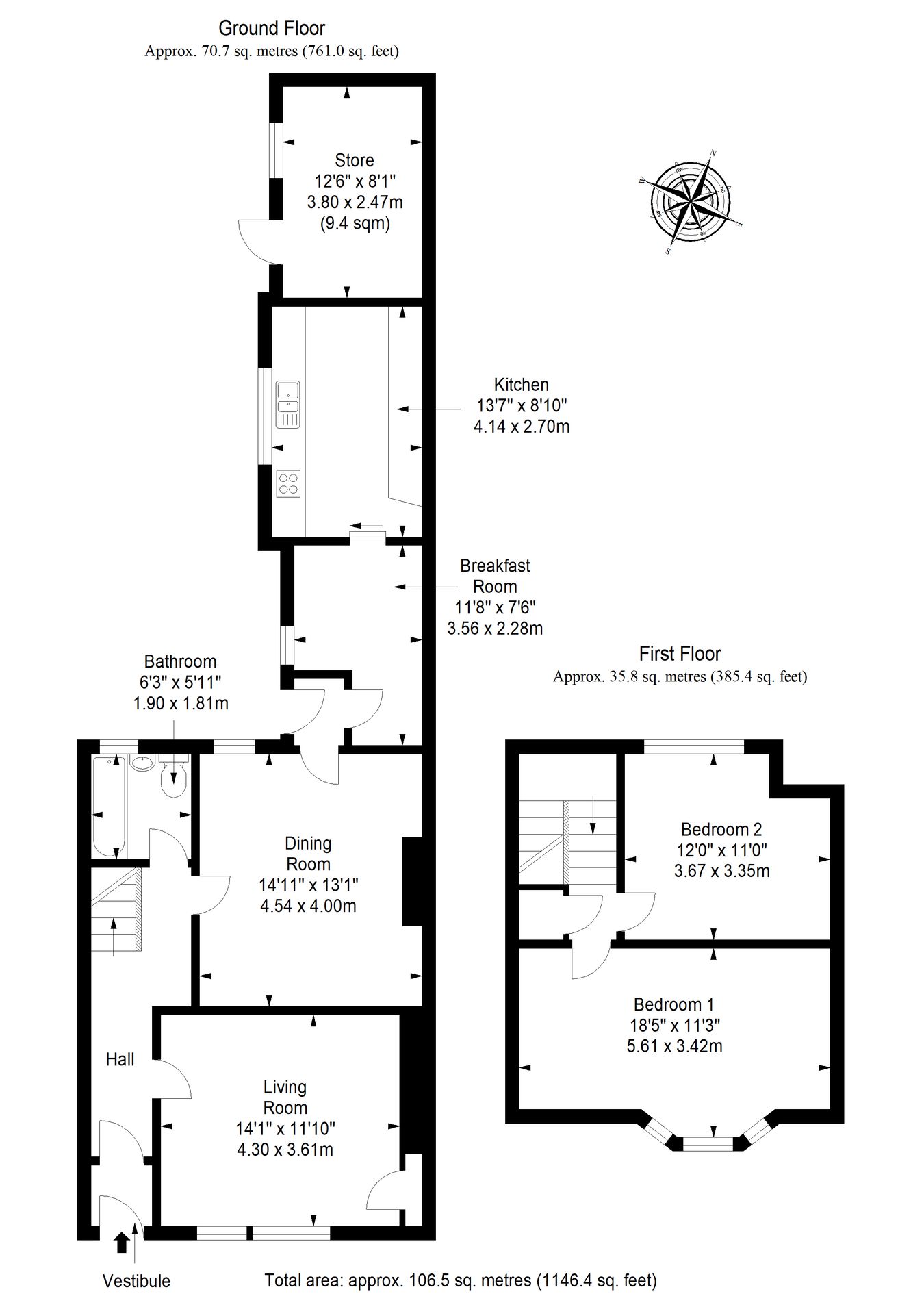 Miller Terrace, Anstruther floorplan