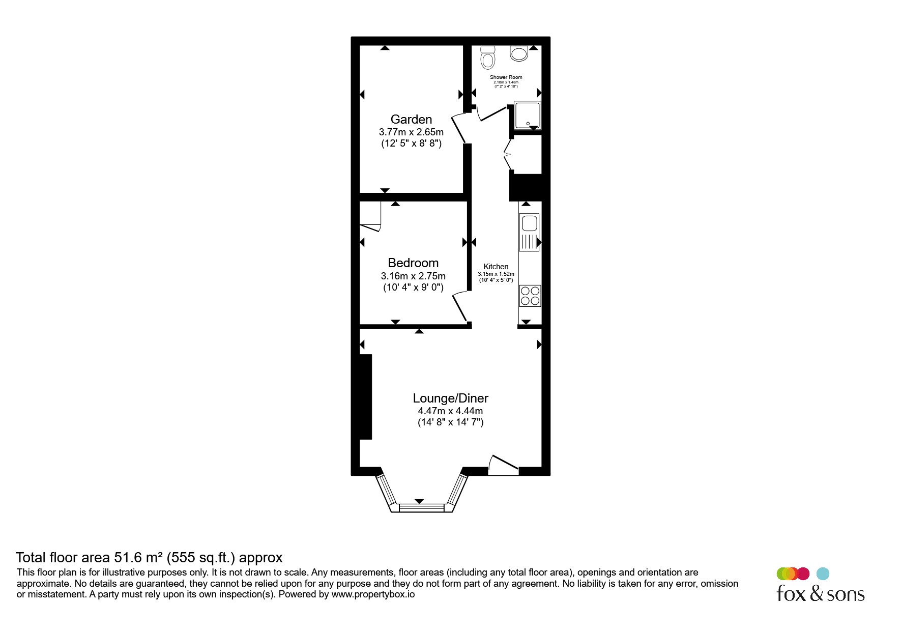 Basement Flat, 25, Devonshire Place, Brighton floorplan