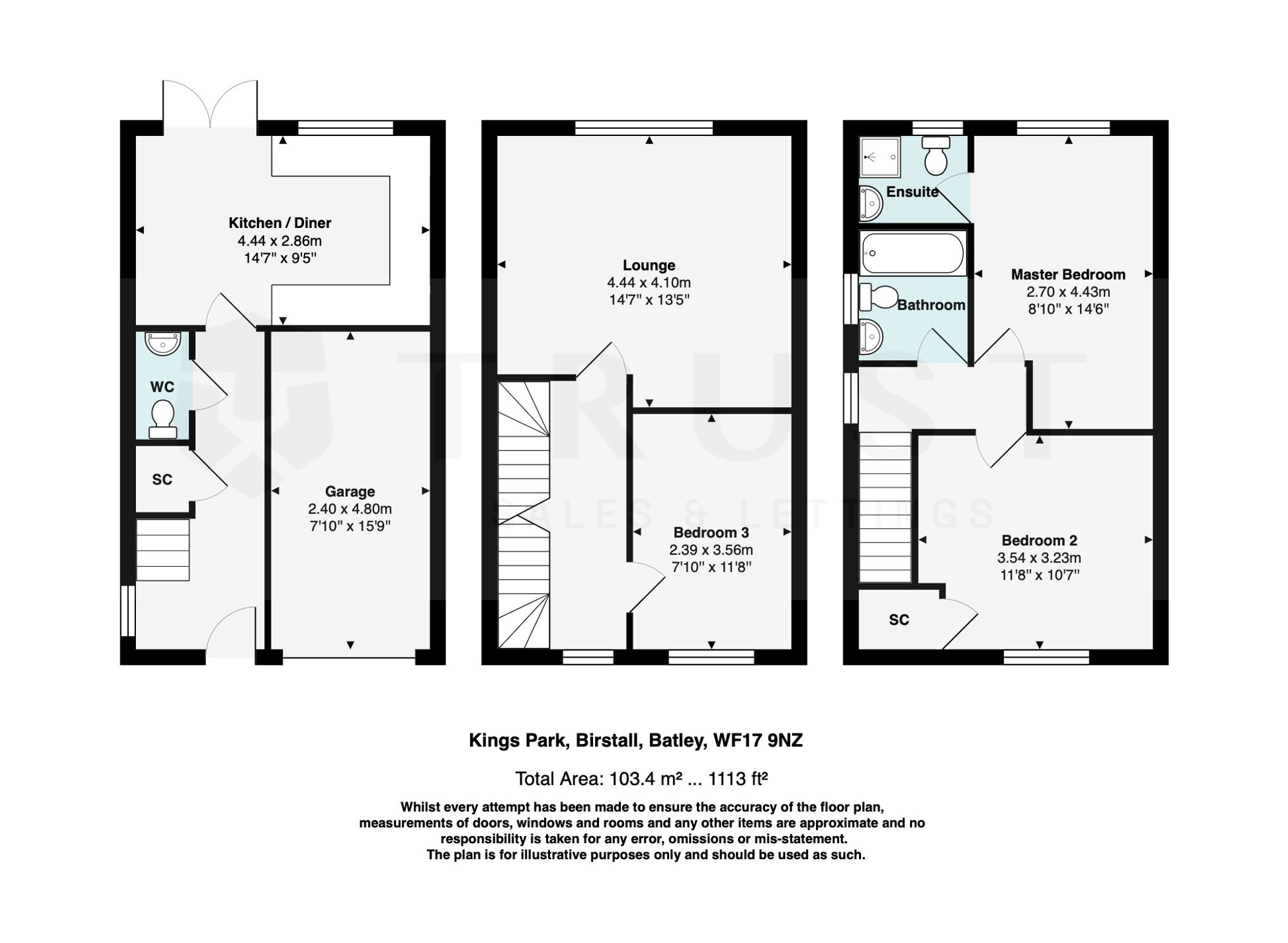 11 Kings Park, Batley floorplan